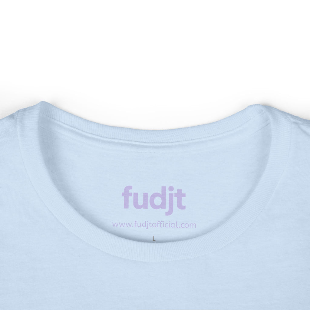 Women's Lavender fudjt logo Comfy Stylie Tee | 12 Colors