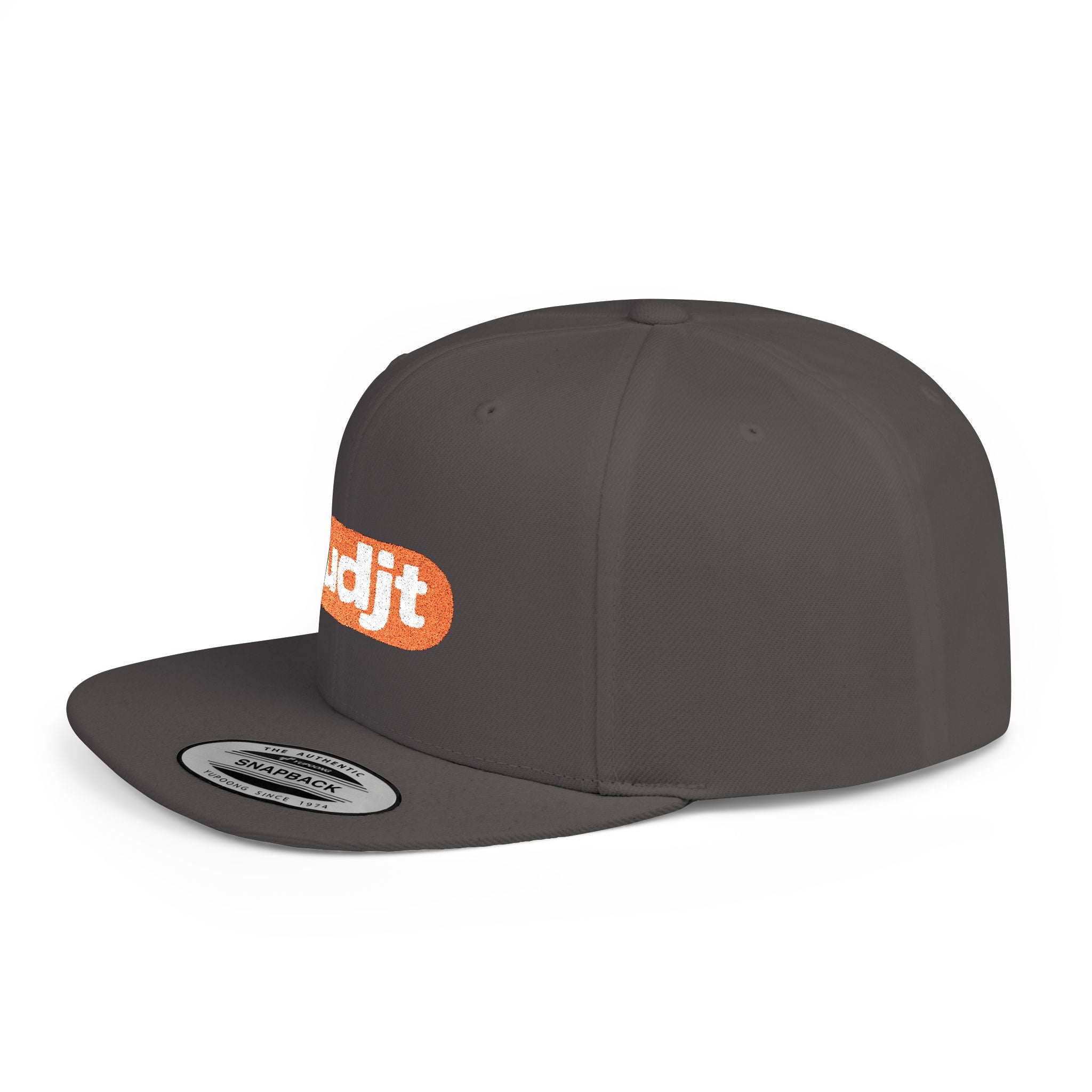 fudjt Flat Bill Snapback Hat | Anti-Supremacy Red Badge Embroidery | 14 Colors