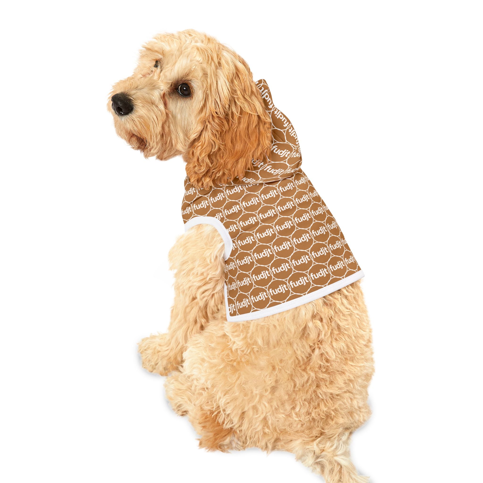 Light Brown fudjt Pet Hoodie | Unbroken Chain 2.5 | 7 Sizes
