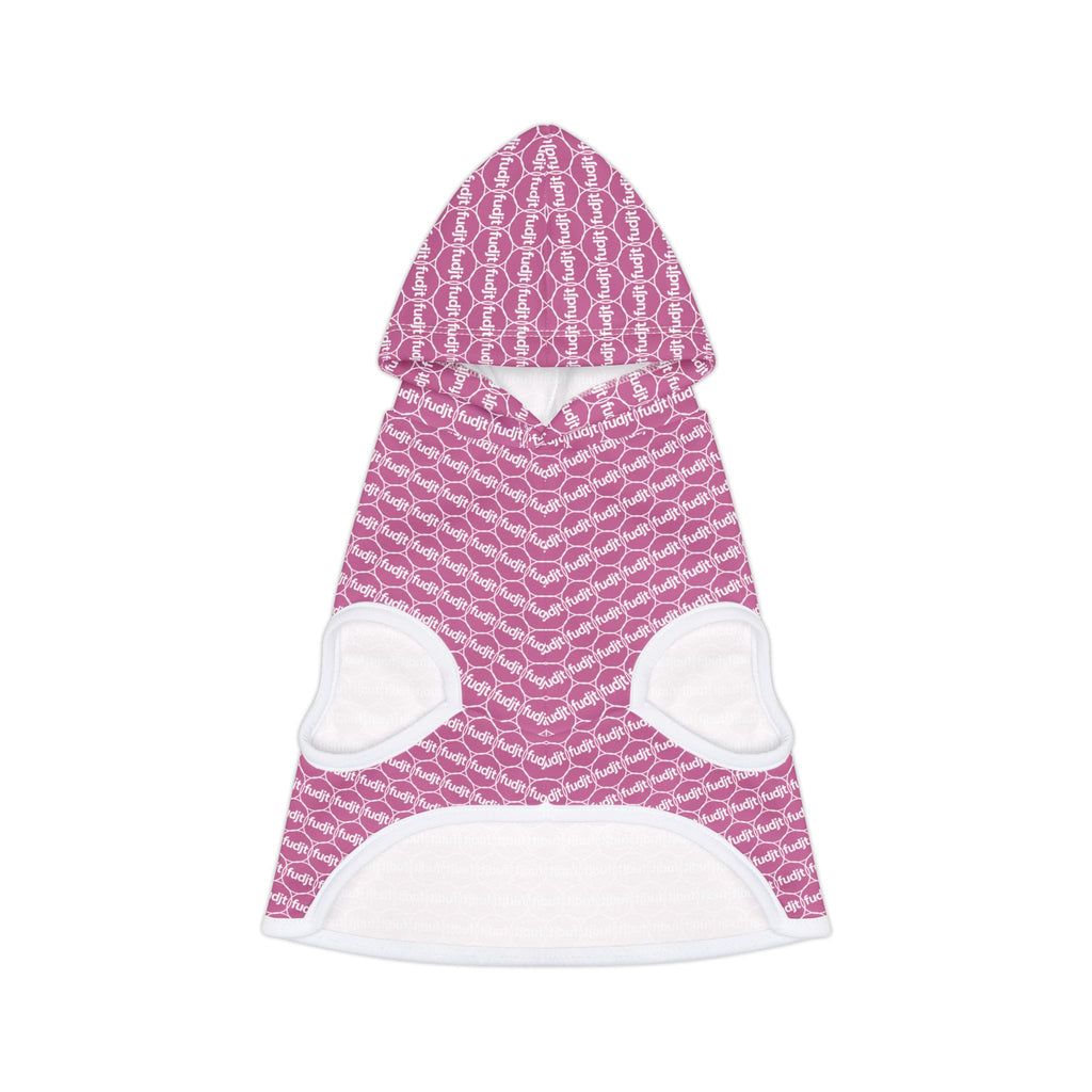 Light Pink fudjt Pet Hoodie | Unbroken Chain 1.25 | 7 Sizes