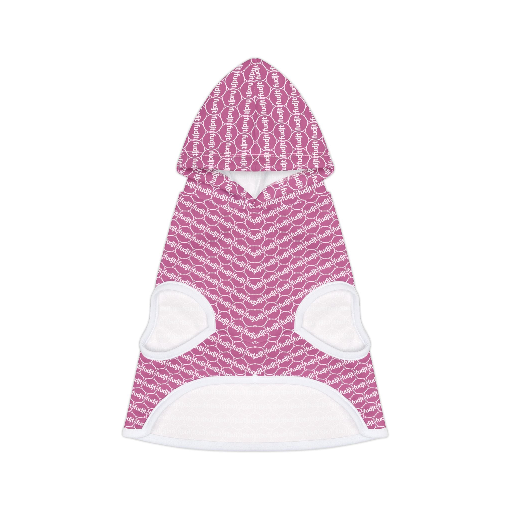 Light Pink fudjt Pet Hoodie | Unbroken Chain 1.25 | 7 Sizes