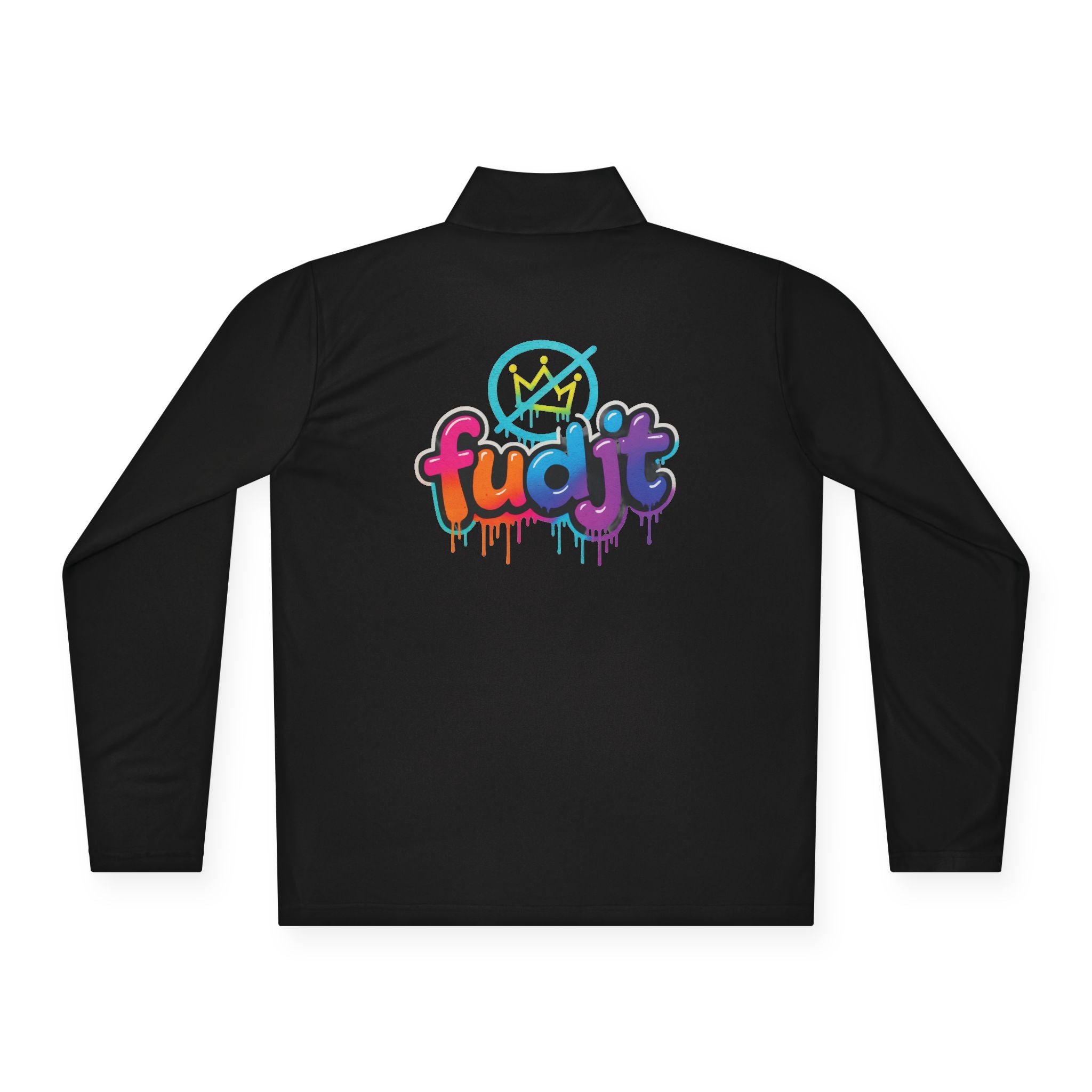 fudjt No Kings Clown Town Quarter-Zip Performance Pullover | Bold Backside | 4 Colors