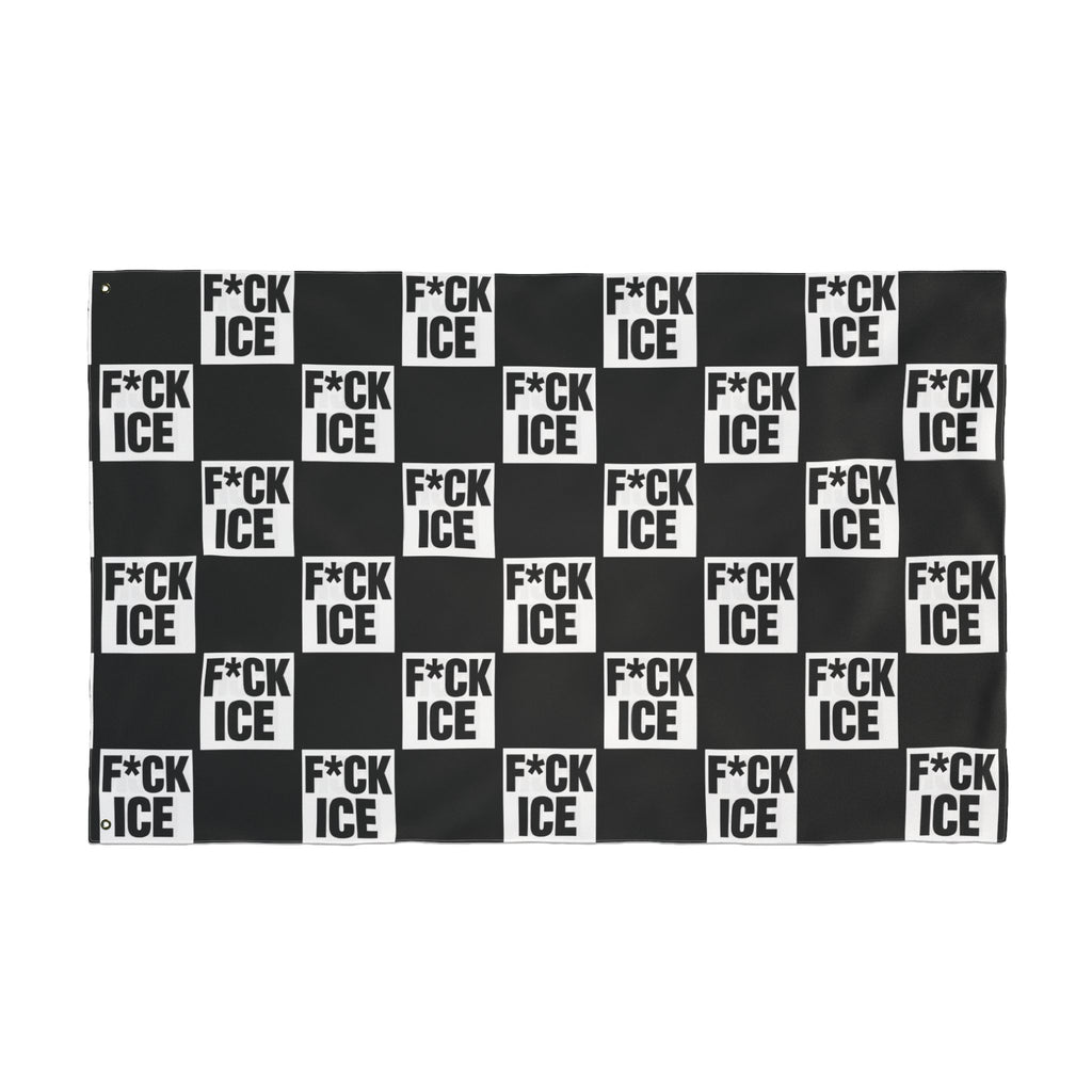 F*CK ICE Protest Flag | Black 36" x 60"