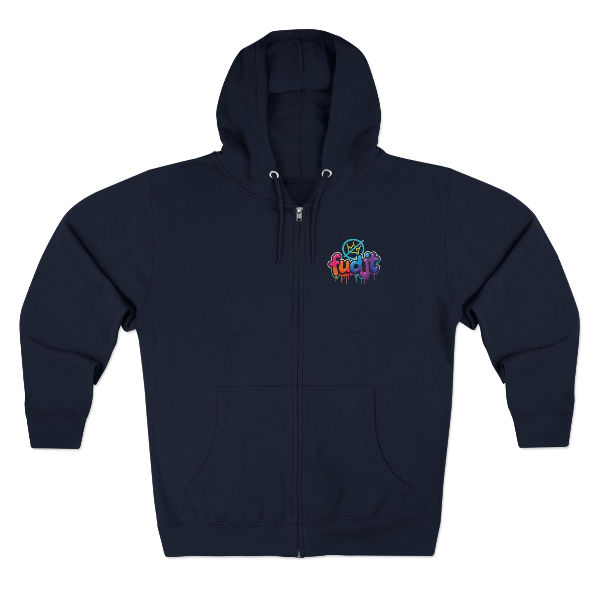 fudjt No Kings Clown Town Zip Hoodie | BOLD Backside | 5 Colors
