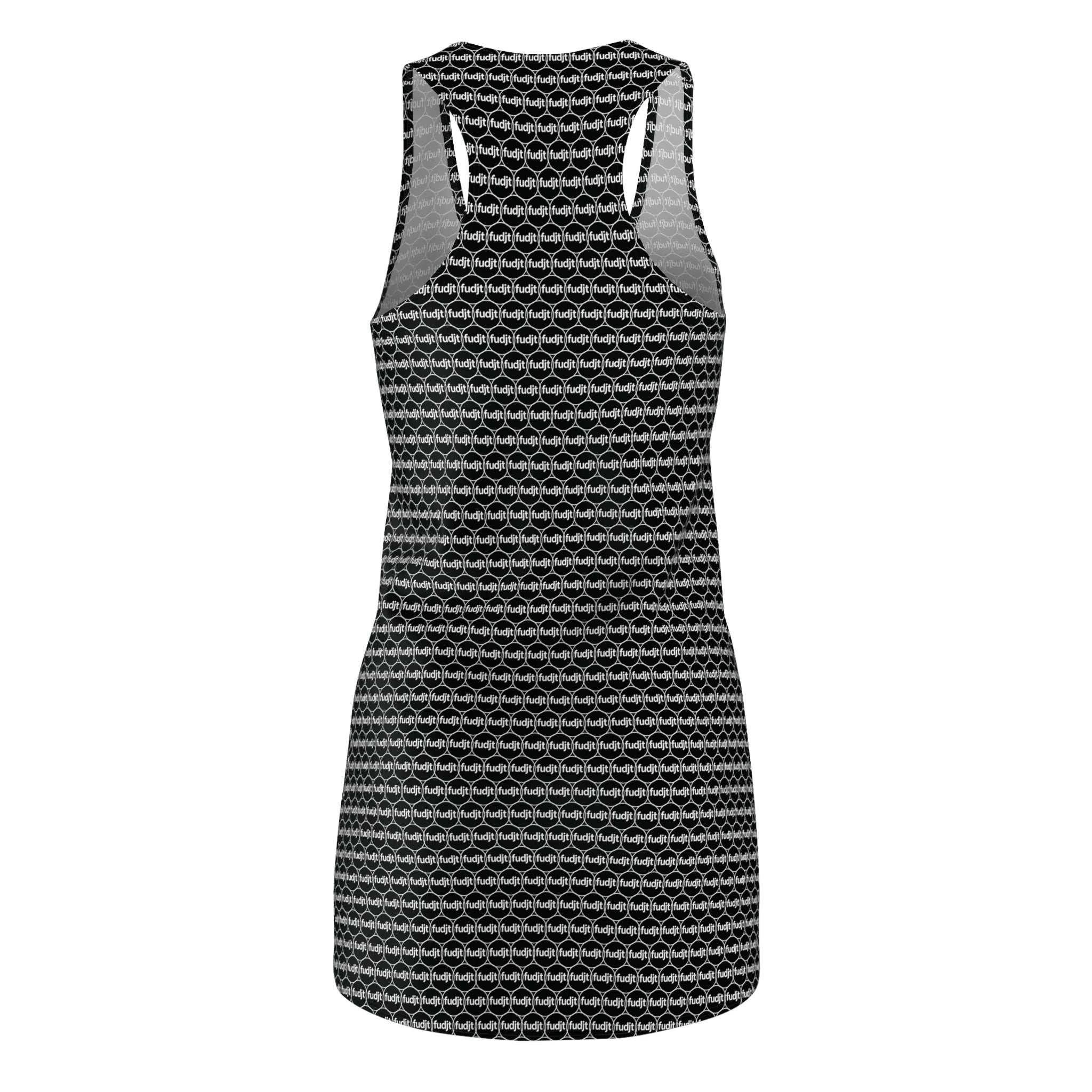 Black & White fudjt Unbroken Chain 1.25 Chic Racerback Dress - view 4