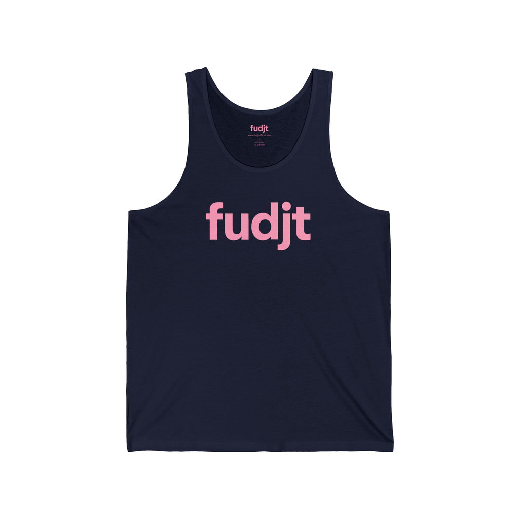 Pink fudjt logo - Unisex Jersey Tank | 6 Colors