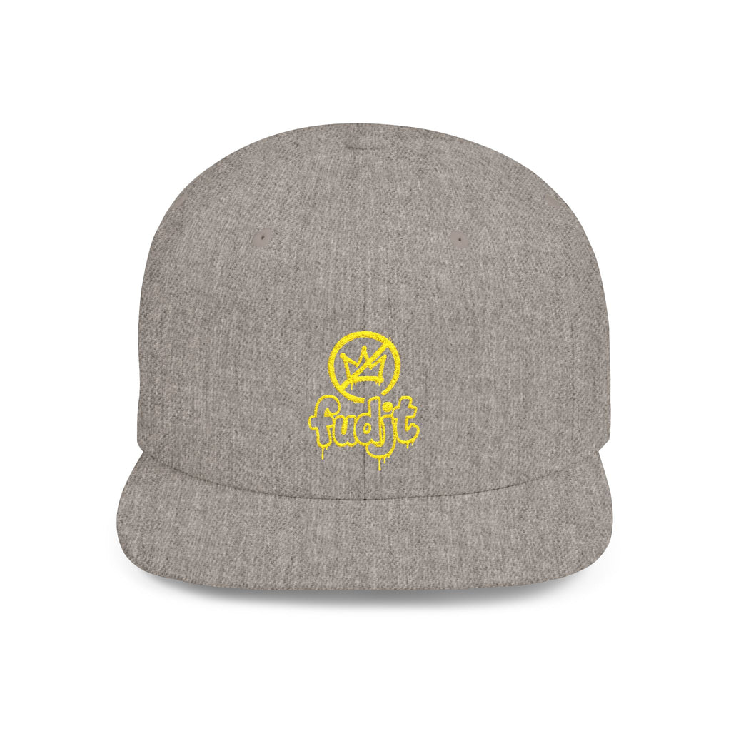 Golden fudjt No Kings Flat Bill Snapback Hat | Embroidered |  14 Colors