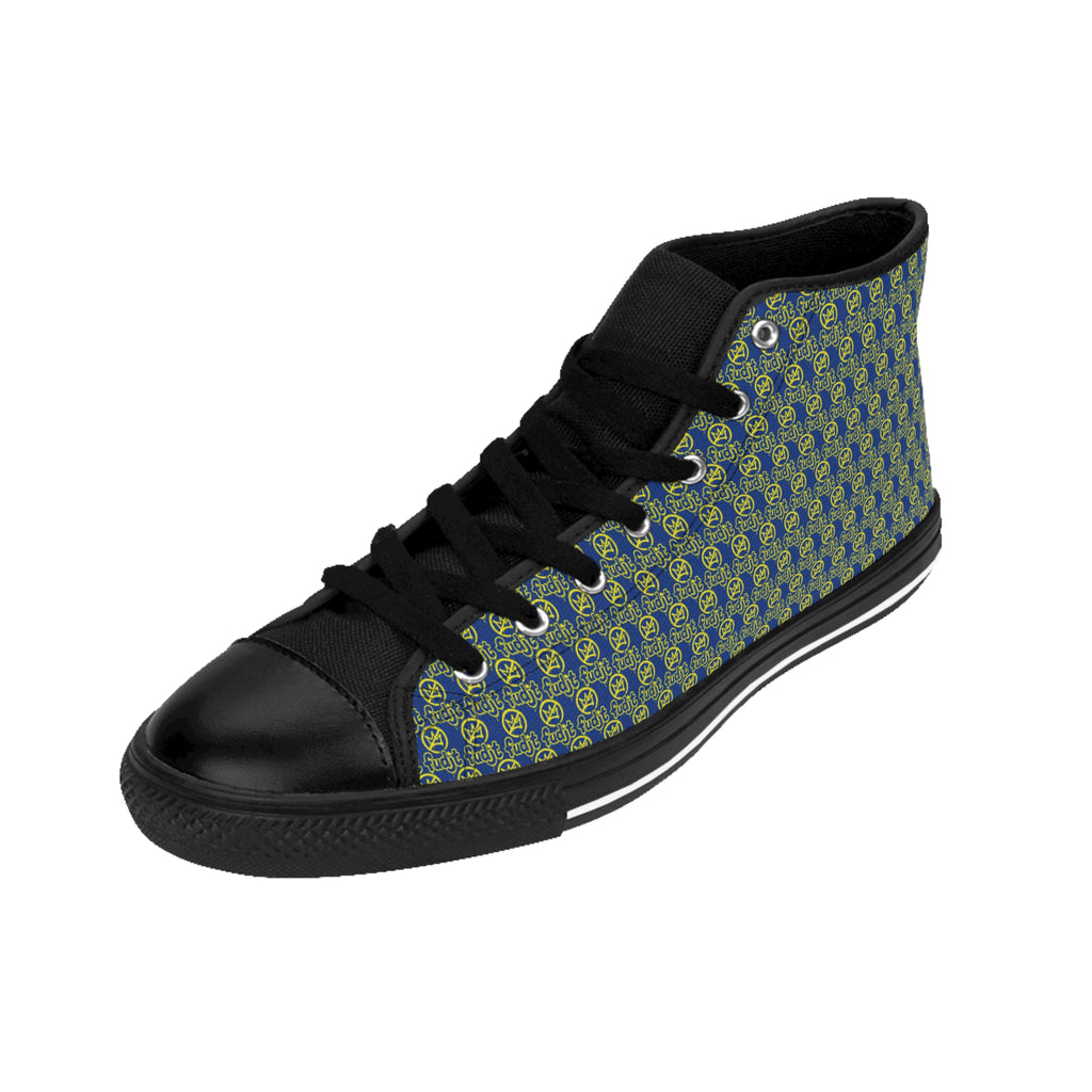 Dark Blue Golden fudjt No Kings Street Style Sneakers | Women & Girls .5 High Top