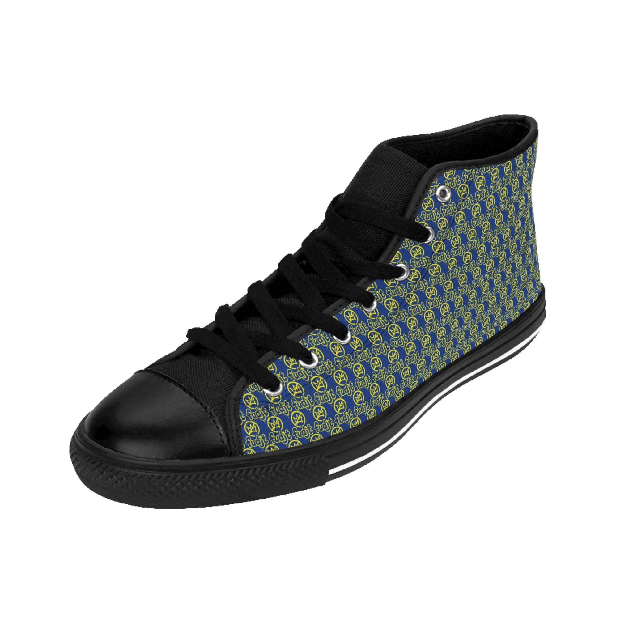 Dark Blue Golden fudjt No Kings Street Style Sneakers | Women & Girls .5 High Top