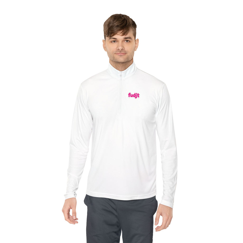 Quarter-Zip Performance Pullover | Pink Drip fudjt | Bold Backside | 7 Colors