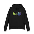 fudjt Galaxy French Terry Hoodie | Colorful Space Text | 6 Colors