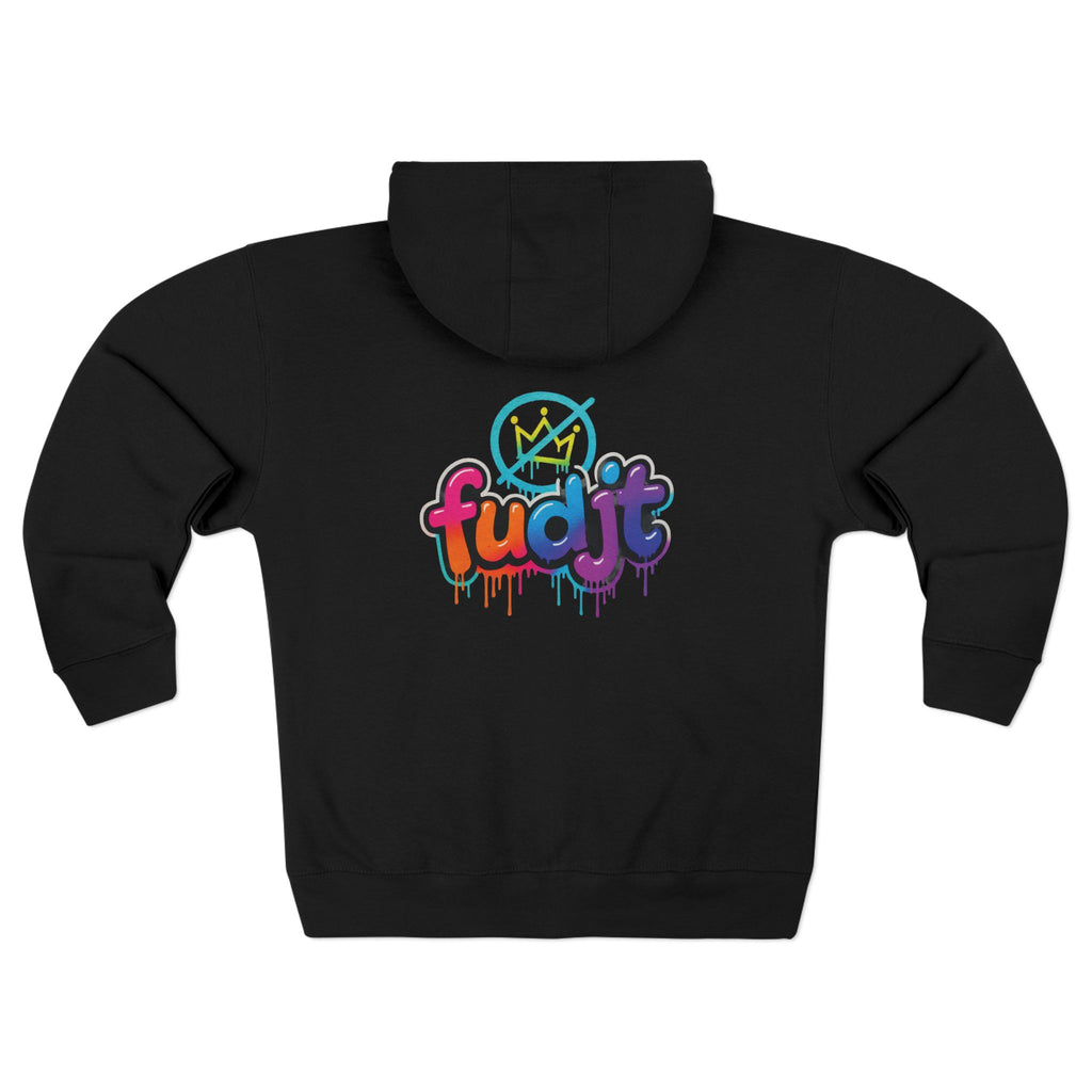 fudjt No Kings Clown Town Zip Hoodie | BOLD Backside | 5 Colors