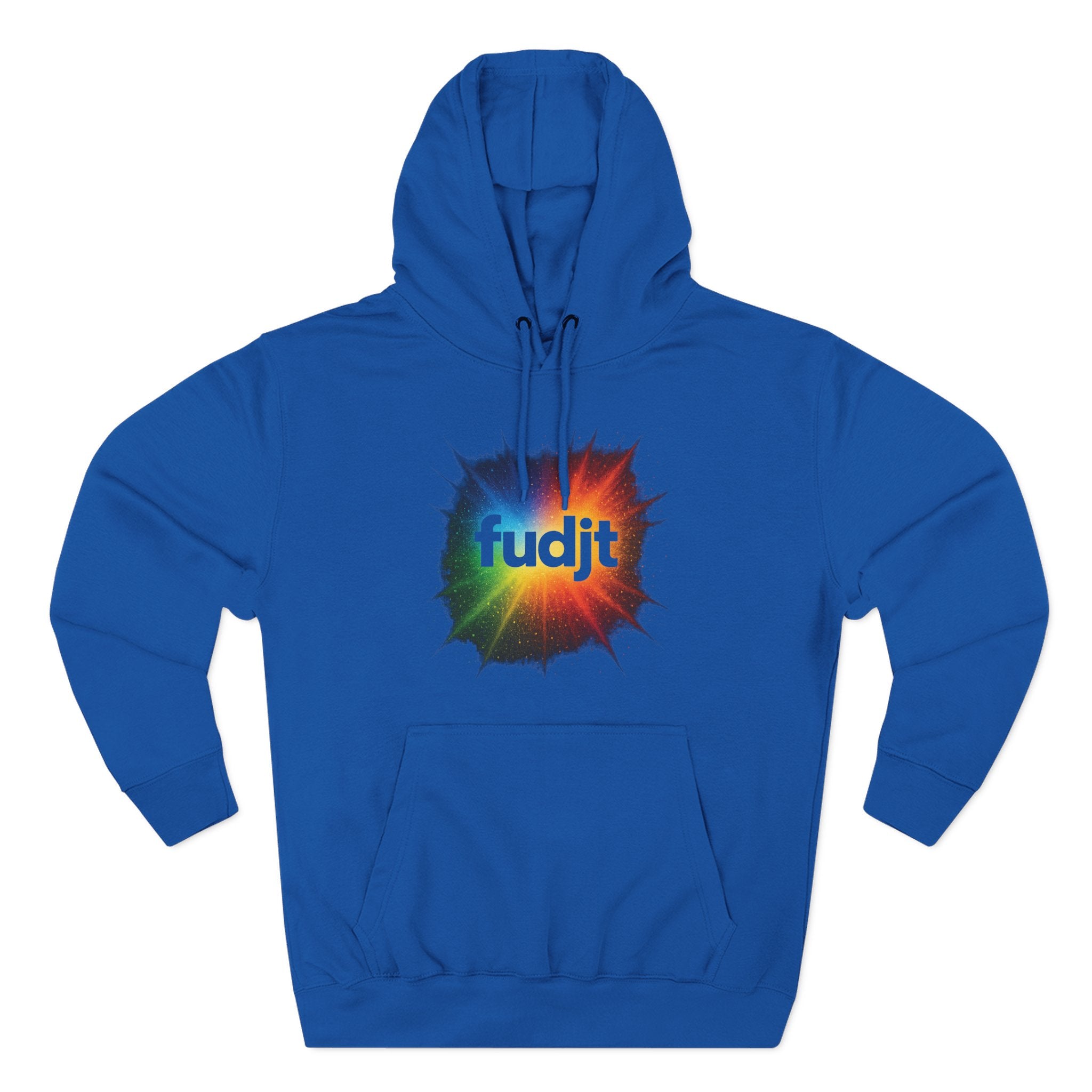 fudjt Burst of Empowerment Hoodie – Premium Fleece Pullover with Explosion of Color | 14 Colors