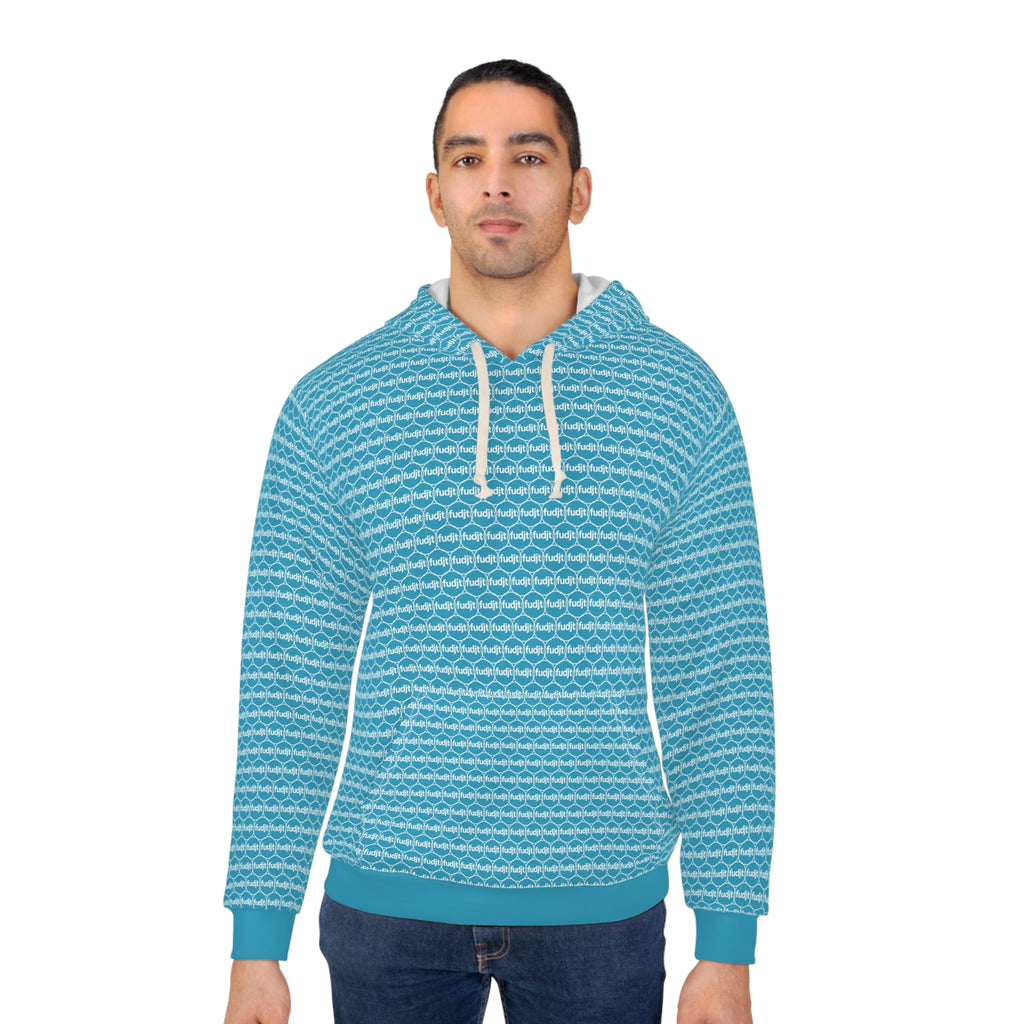 Turquoise fudjt Unbroken Chain Hoodie | All Over 1.25