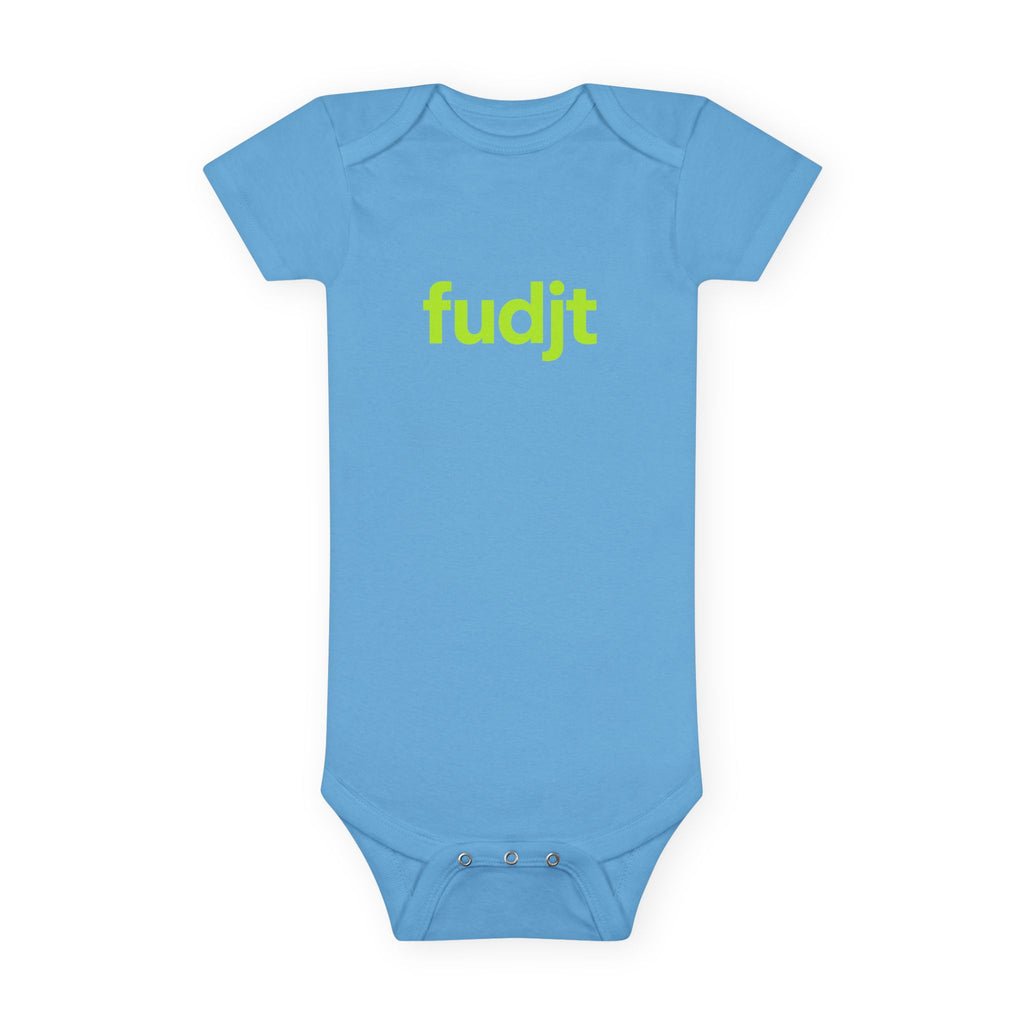 Lime fudjt Logo Baby Onesie