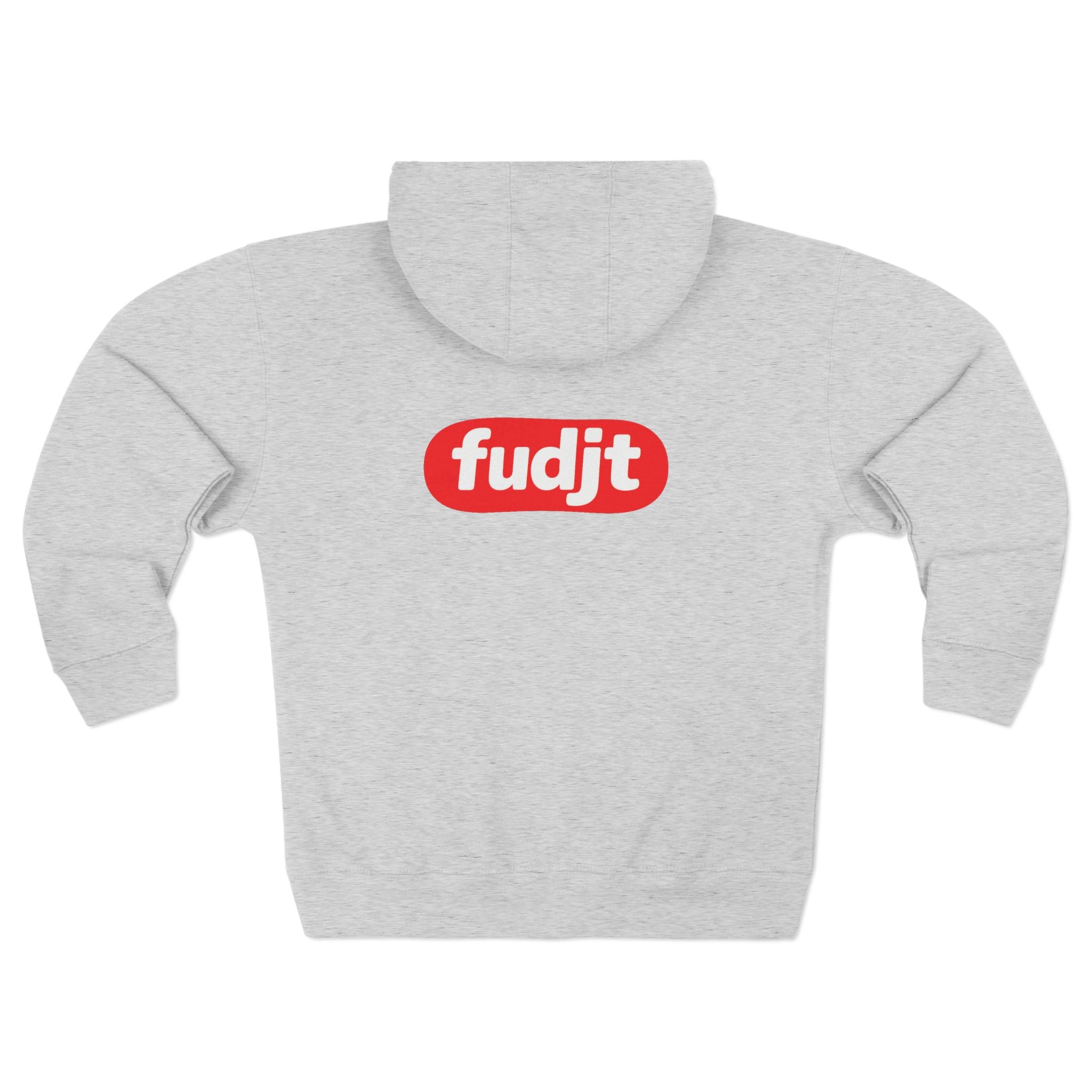 fudjt Anti-Supremacy Red Badge Zip Hoodie | Front & Back Graphic | 8 Colors