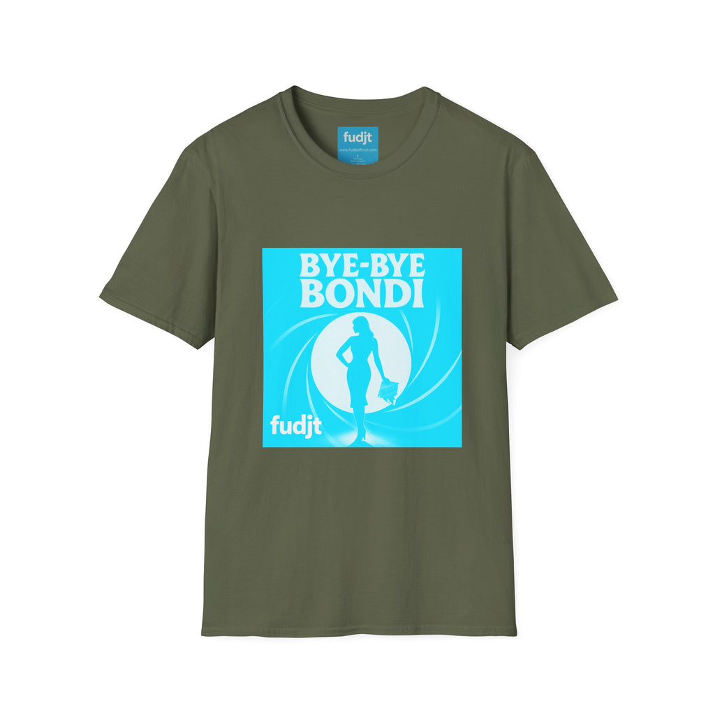 Bye-Bye Bondi | Blue Smoke Screen Retro fudjt Tee | 15 Colors
