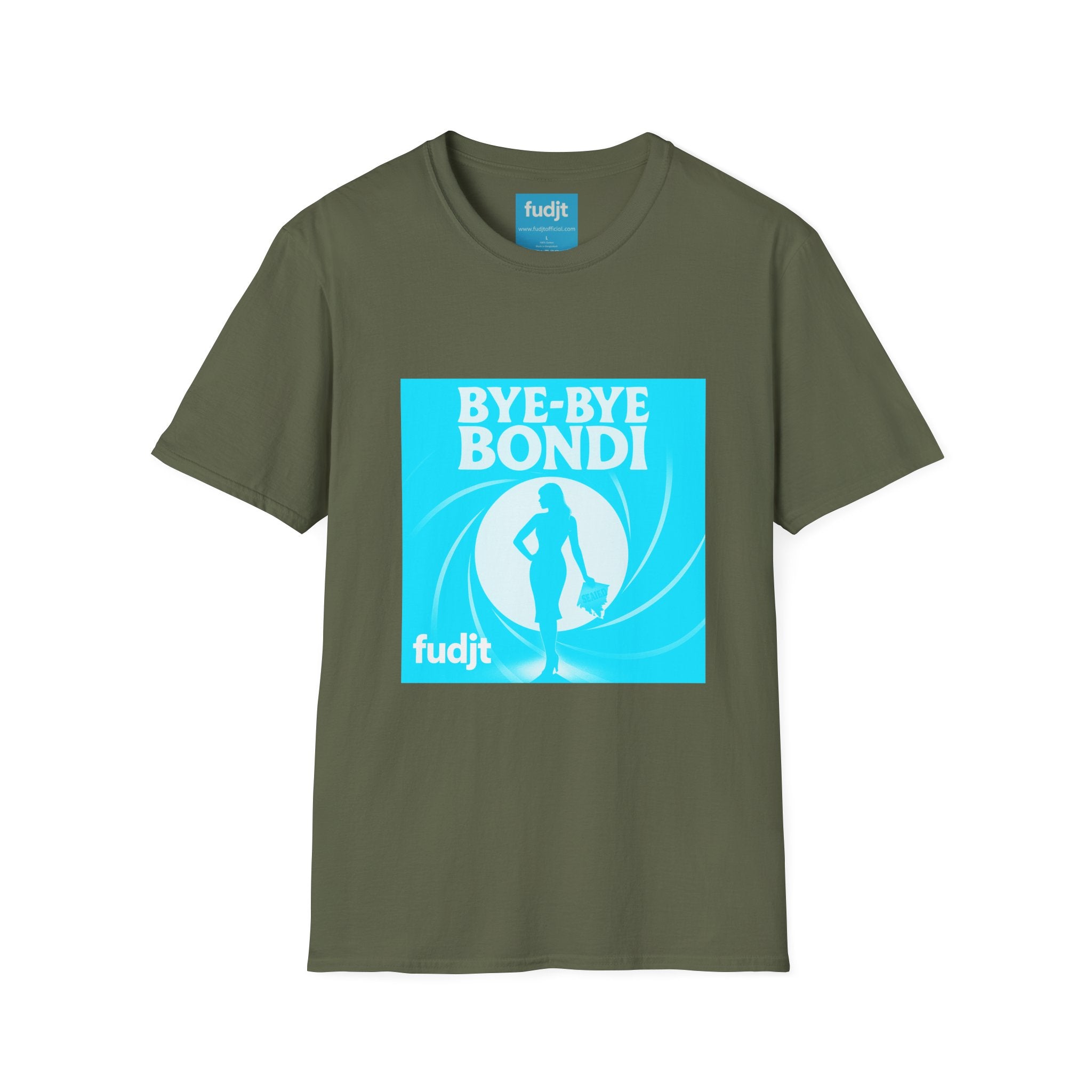Bye-Bye Bondi | Blue Smoke Screen Retro fudjt Tee | 15 Colors