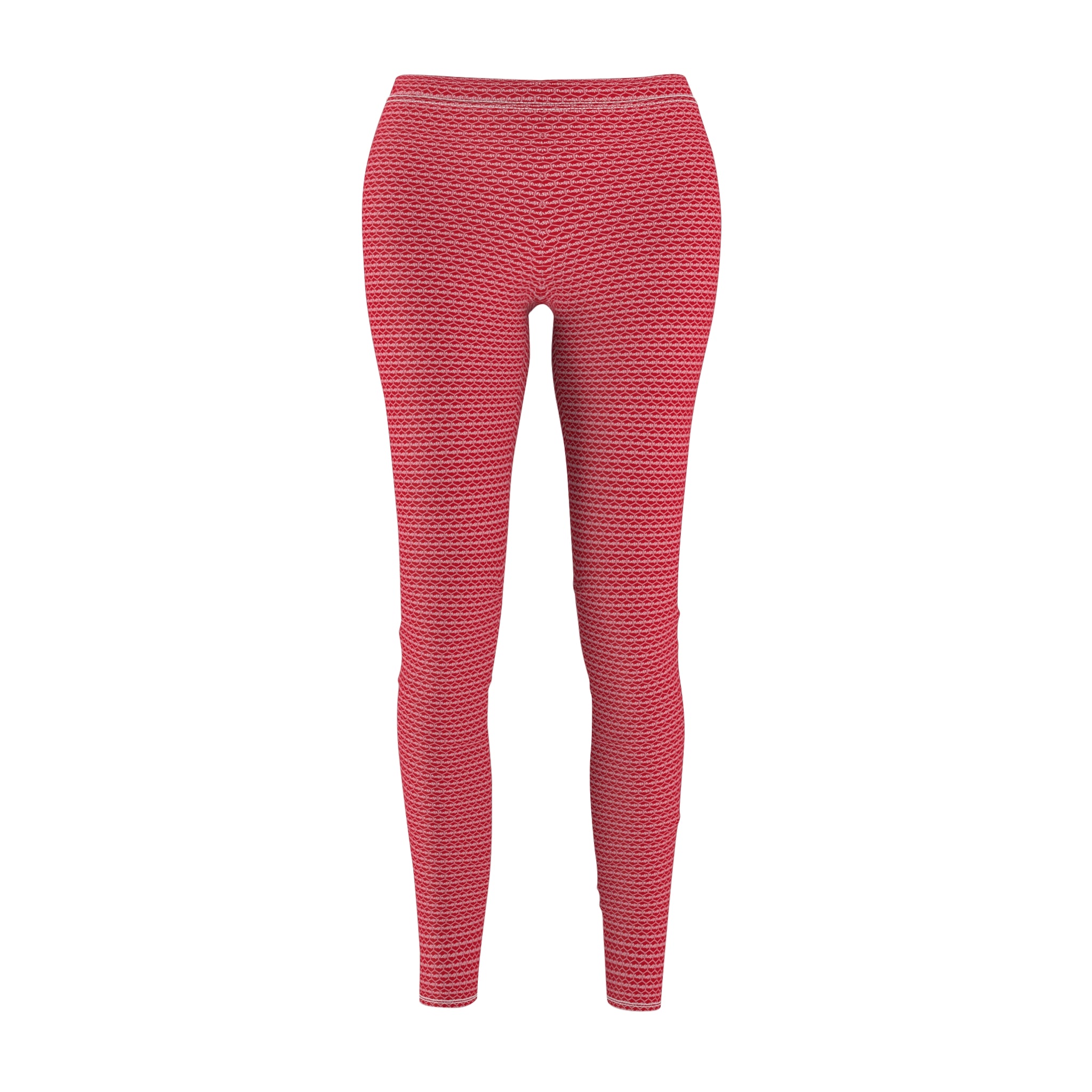 Dark Red fudjt Unbroken Chain .5 Casual Leggings
