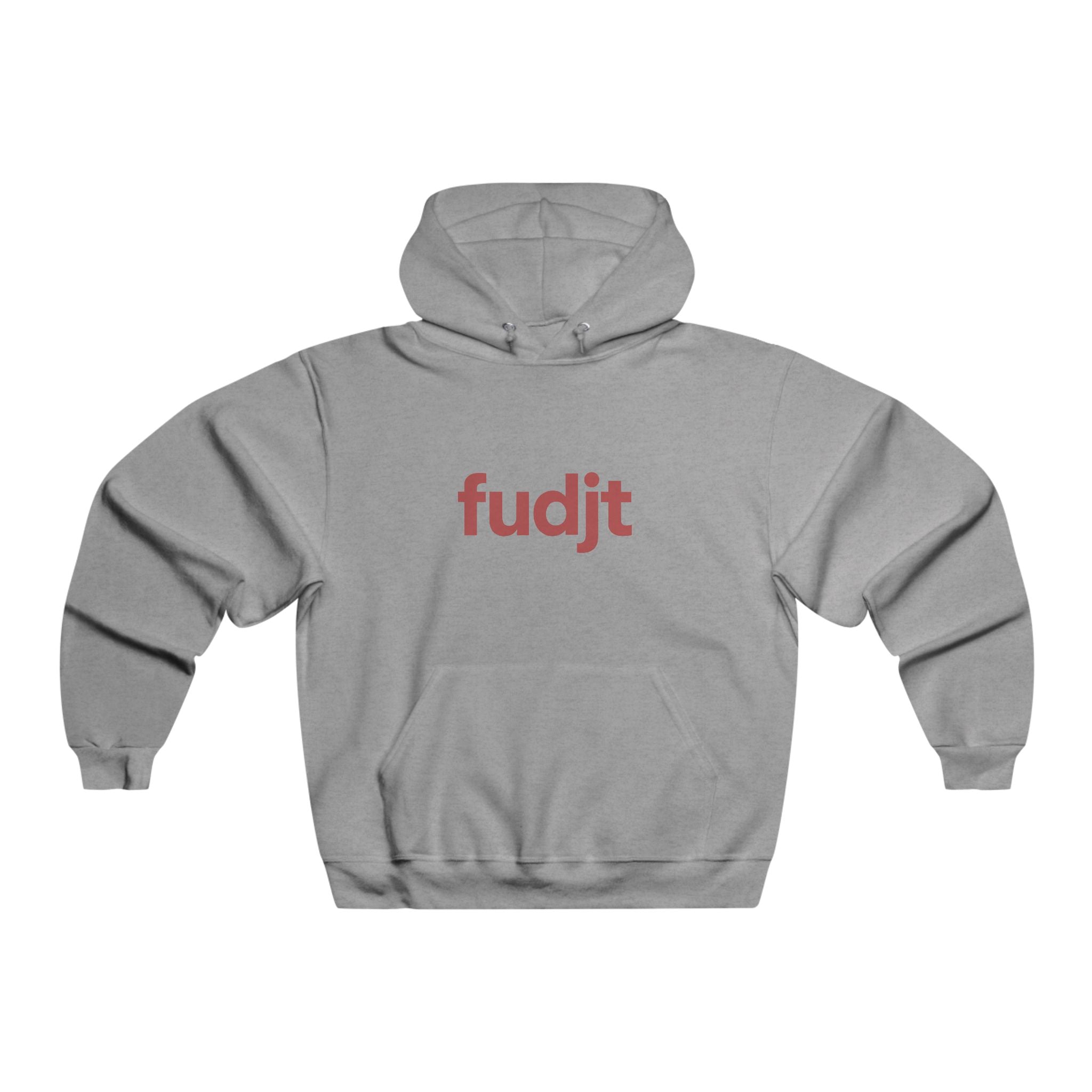 fudjt Hooded Sweatshirt | Red Logo, Super Cozy Hoodie | 8 Colors