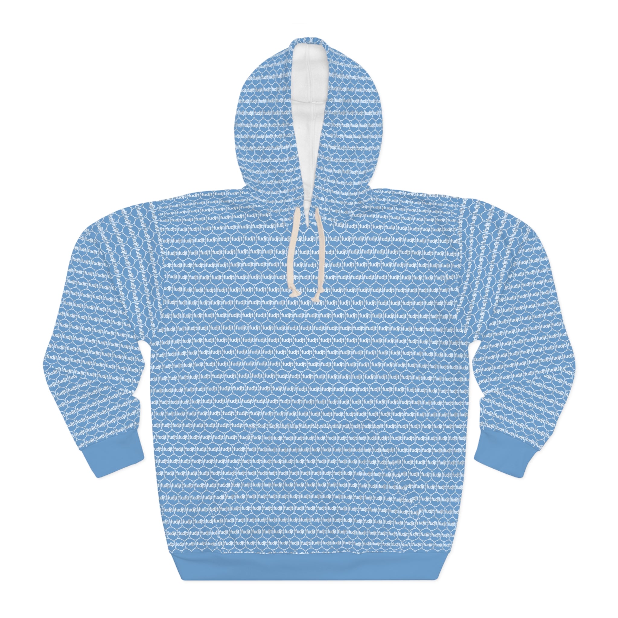 Light Blue fudjt Unbroken Chain Hoodie | All Over 1.25