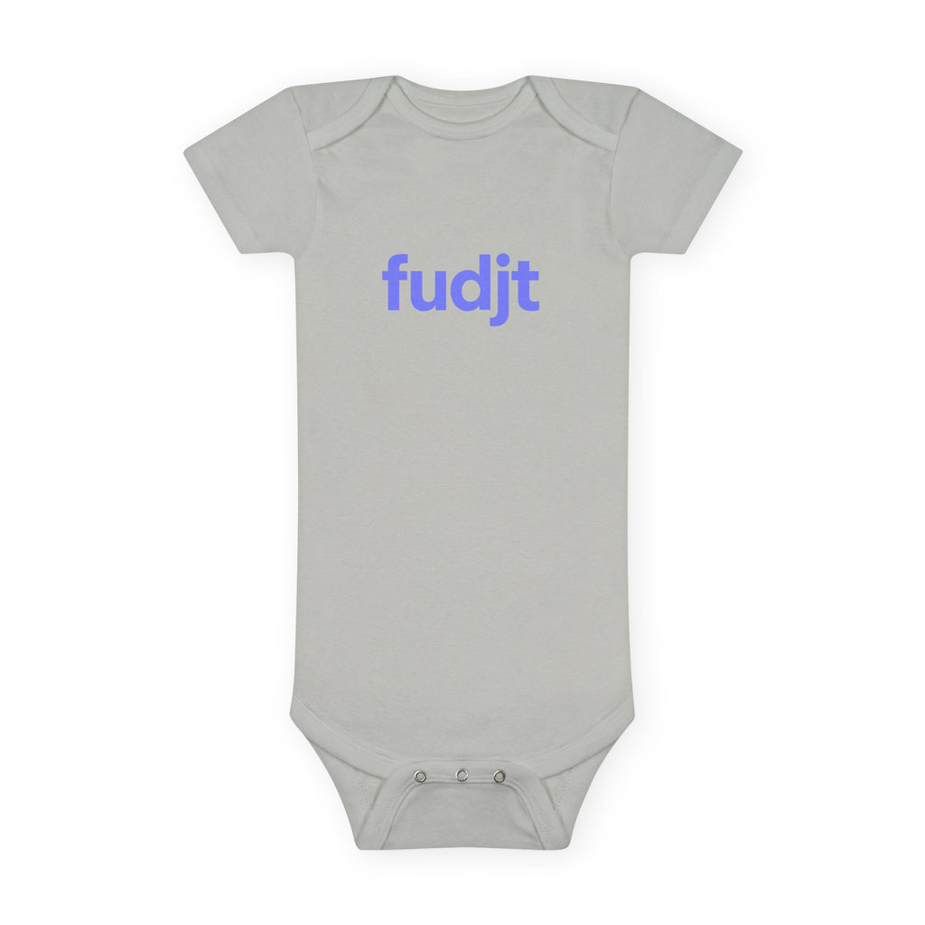 Light Blue fudjt Logo Baby Onesie | 4 Colors