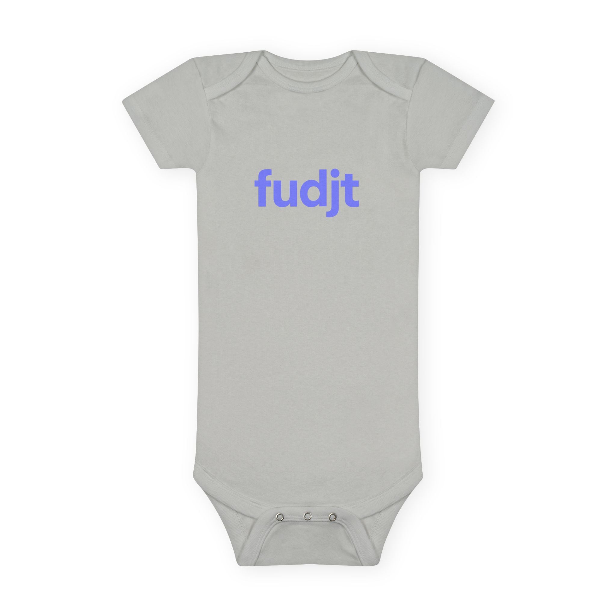 Light Blue fudjt Logo Baby Onesie | 4 Colors