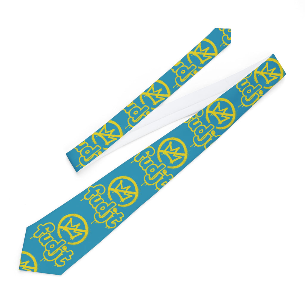 Turquoise BOLD Golden fudjt No Kings Necktie