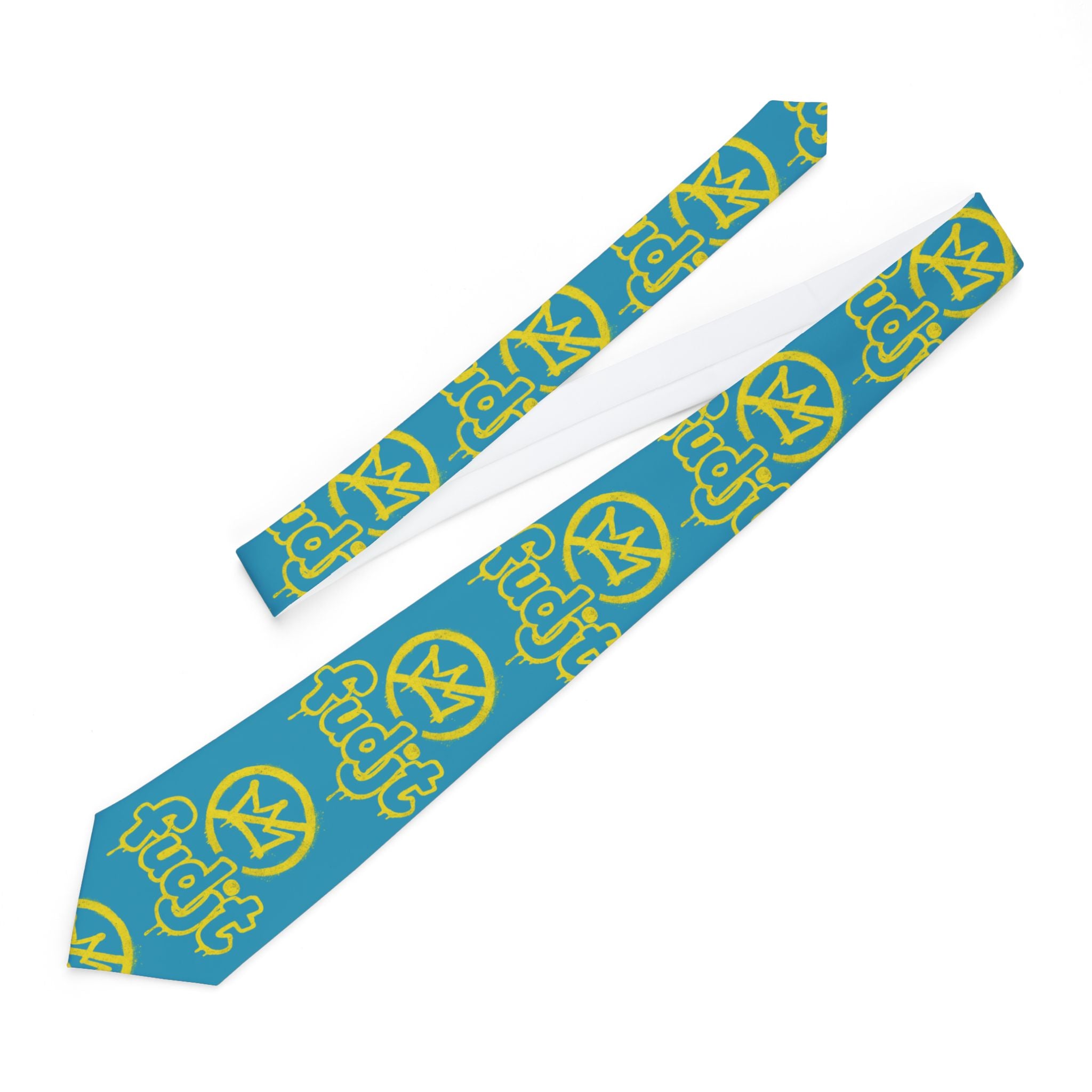 Turquoise BOLD Golden fudjt No Kings Necktie