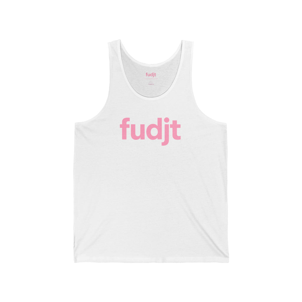 Pink fudjt logo - Unisex Jersey Tank | 6 Colors
