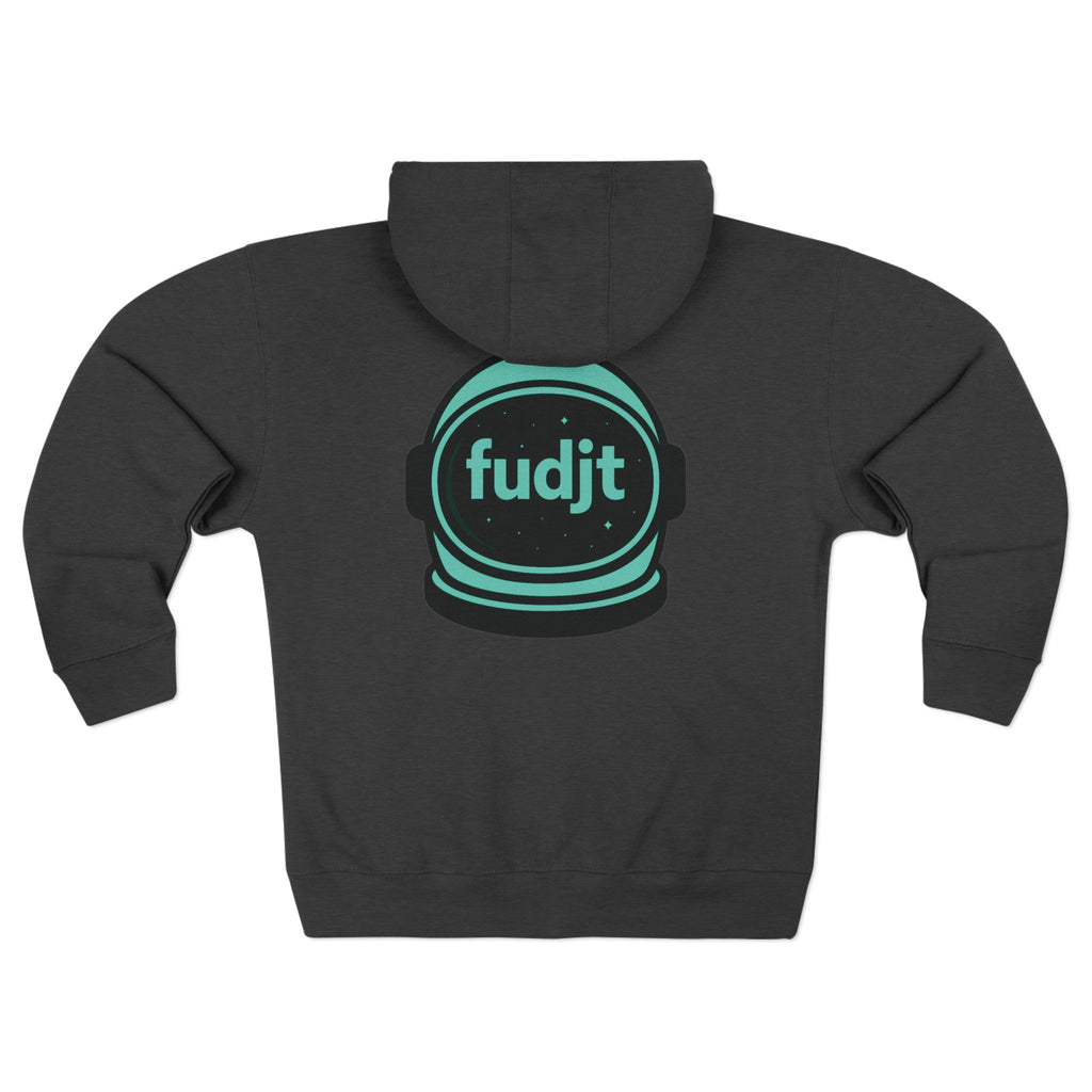 Zip Hoodie with Green Space fudjt | Front & Back Graphic | 9 Colors