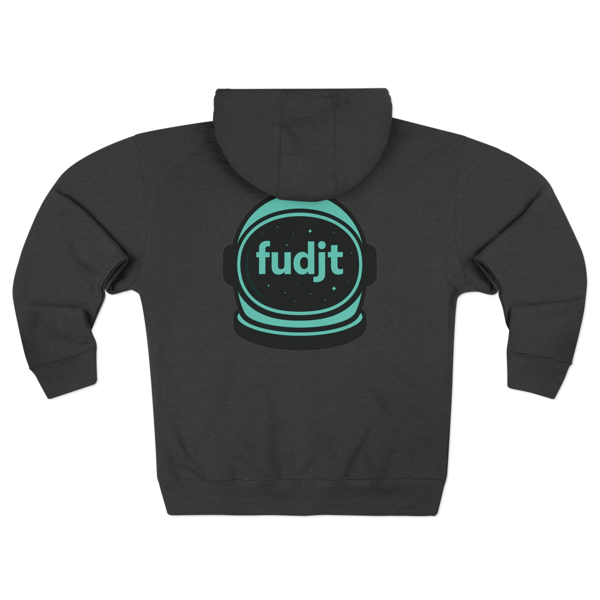 Zip Hoodie with Green Space fudjt | Front & Back Graphic | 9 Colors