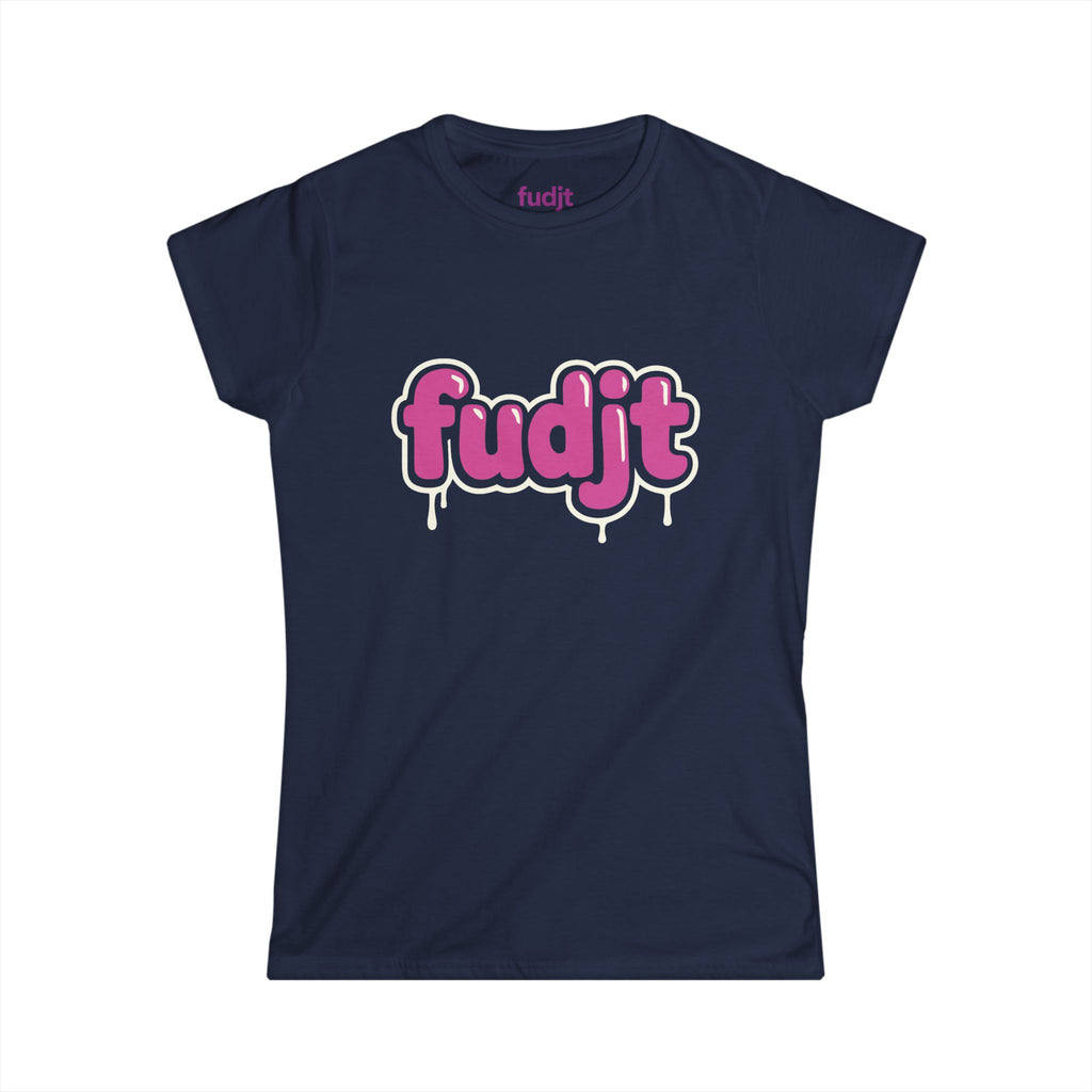 Women's fudjt Pink Drip Comfy Stylie Tee | 12 Colors