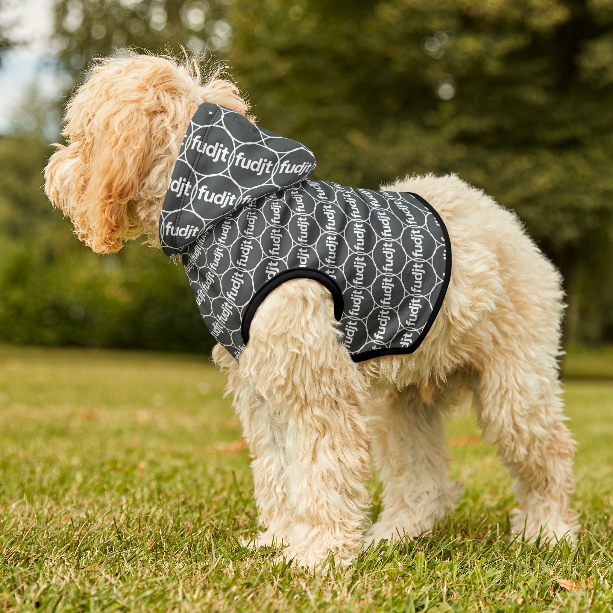 Dark Gray fudjt Pet Hoodie | Unbroken Chain 2.5 | 7 Sizes