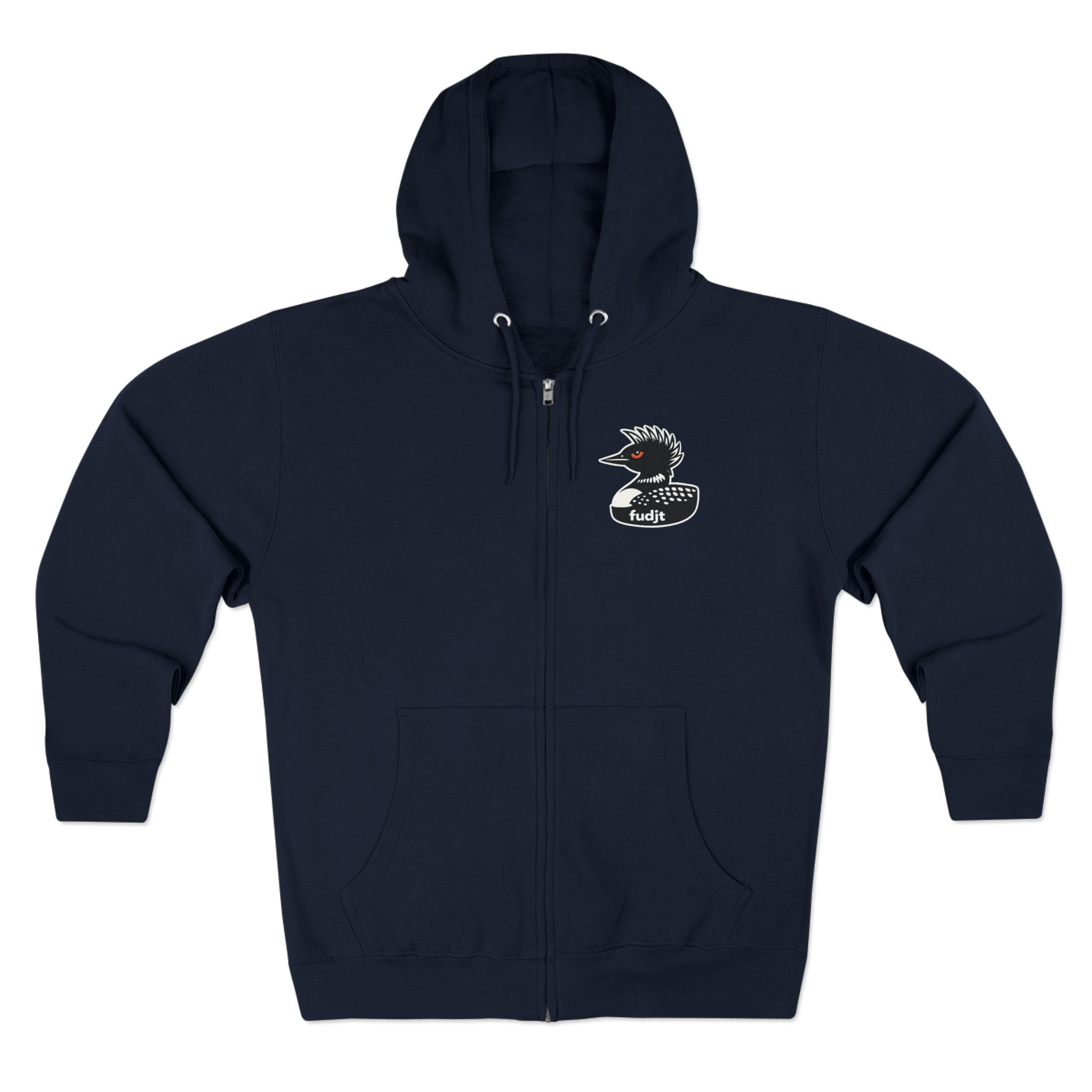 fudjt Rebel Loon Decoy Zip Hoodie | Front & Back Graphic | 9 Colors