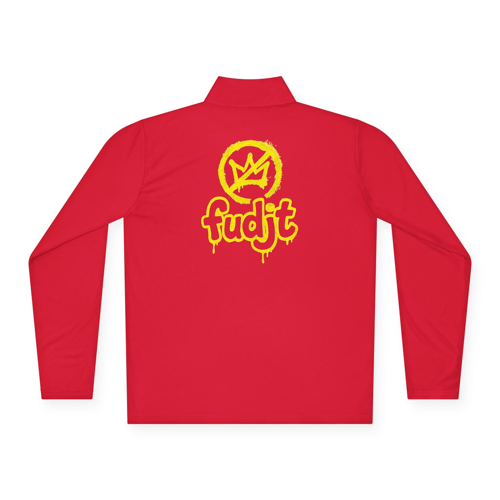 Quarter-Zip Performance Pullover | Golden fudjt No Kings | BOLD BACKSIDE | 8 Colors