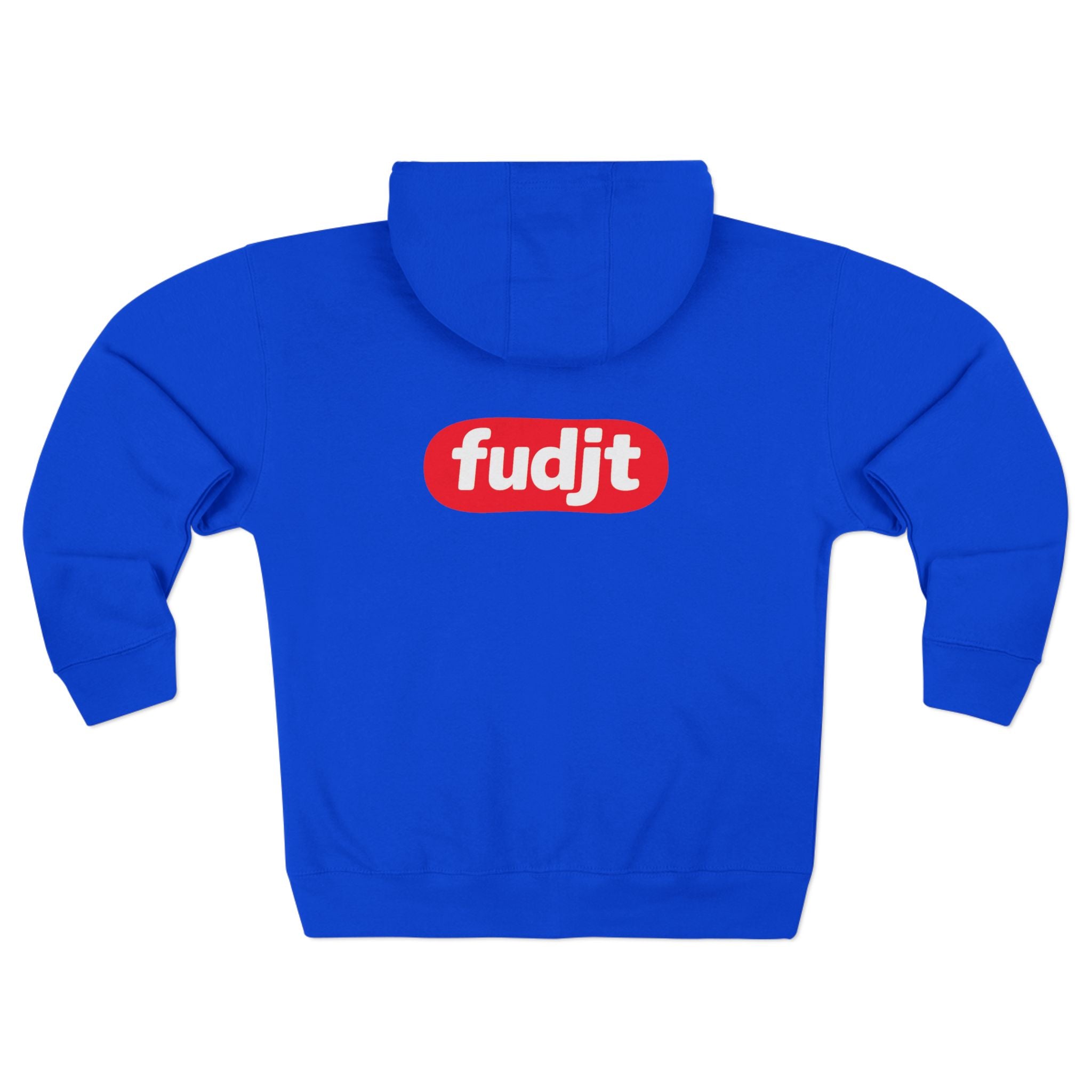 fudjt Anti-Supremacy Red Badge Zip Hoodie | Front & Back Graphic | 8 Colors
