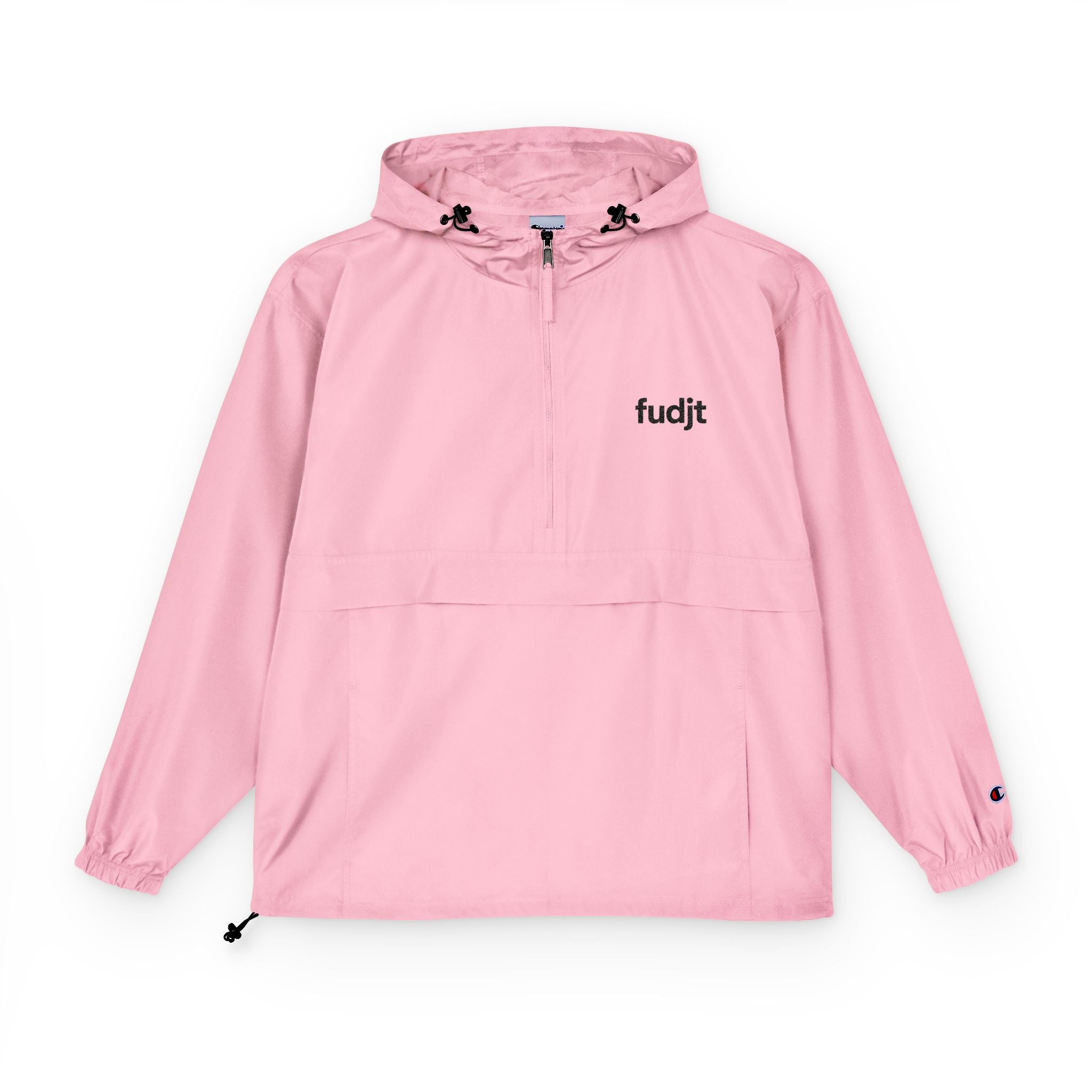 Packable Black fudjt logo Anorak Jacket - Champion Unisex Adventure Wear | 7 Colors