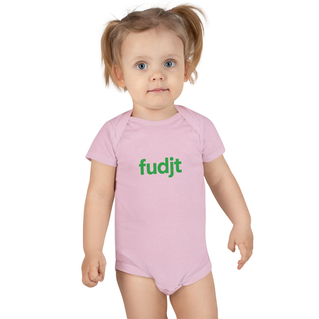 Green fudjt Logo Baby Onesie | 4 Colors