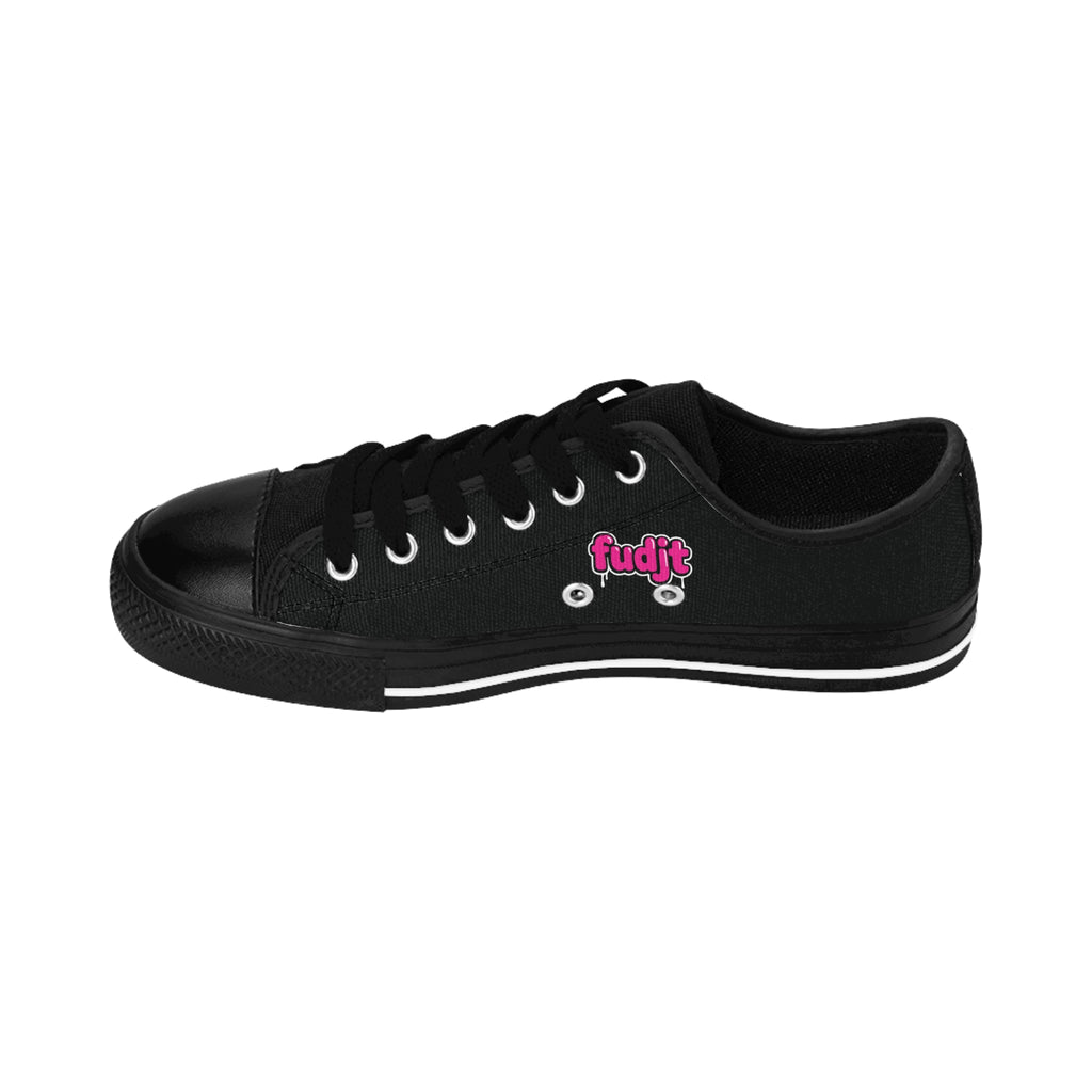 Black fudjt Pink Drip Sneakers | Men & Boys