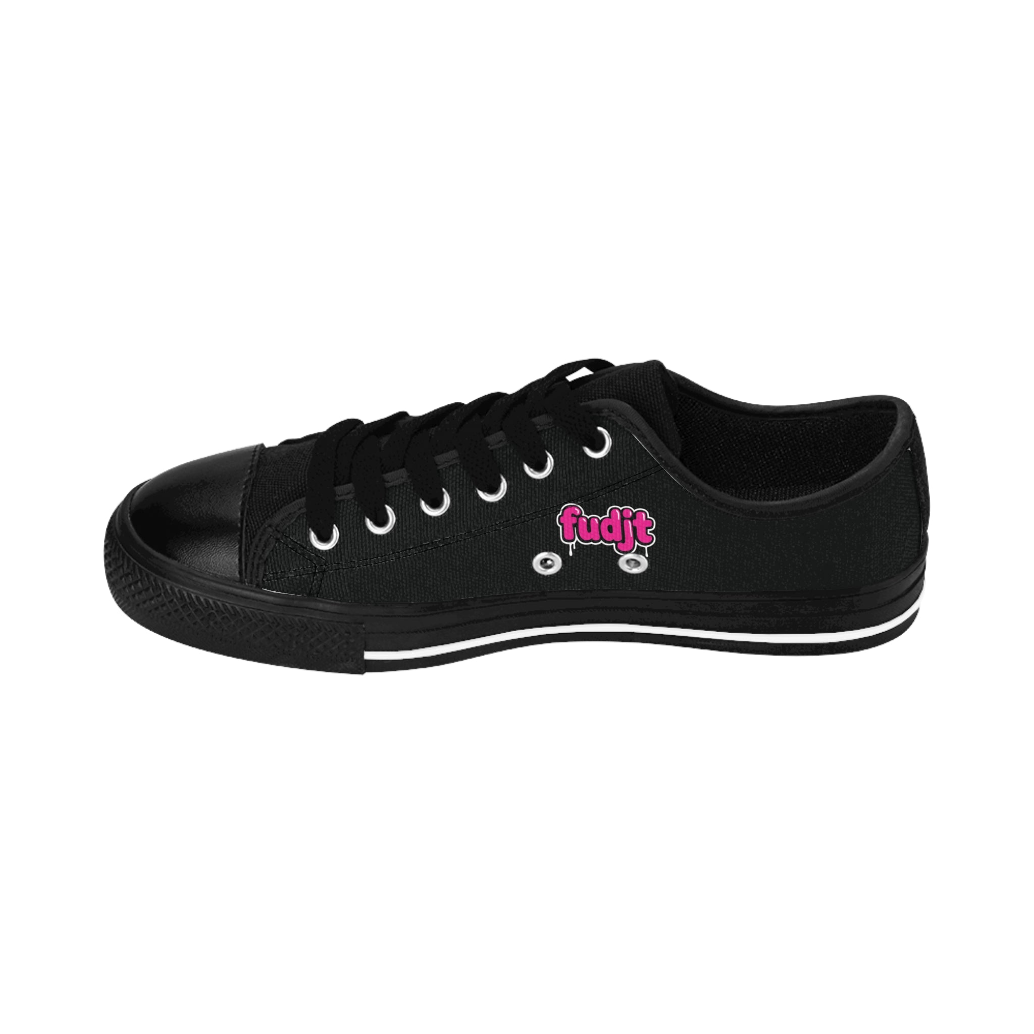 Black fudjt Pink Drip Sneakers | Men & Boys