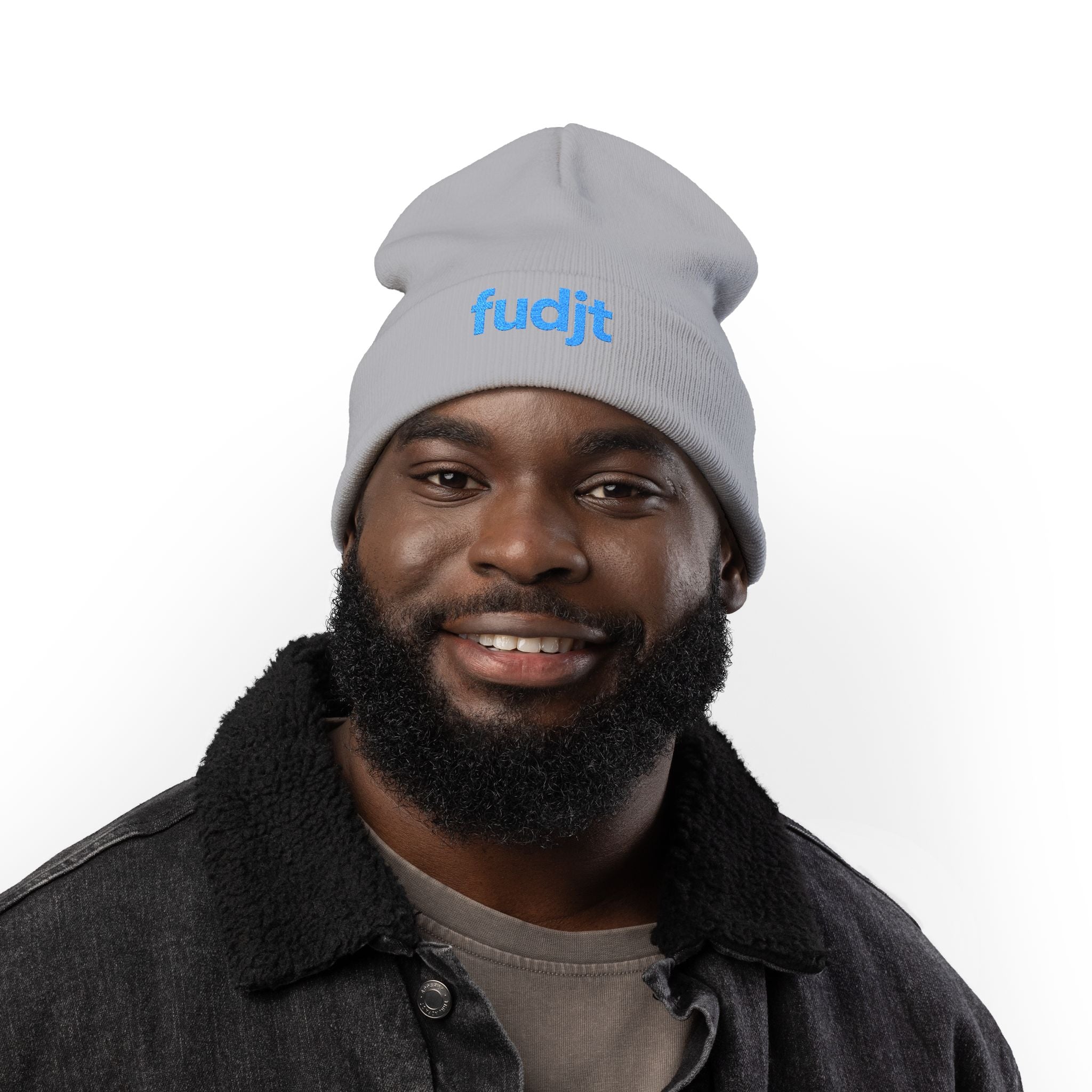 Stylish & Cozy fudjt Knit Beanie | Turquoise Embroidery | 6 Colors