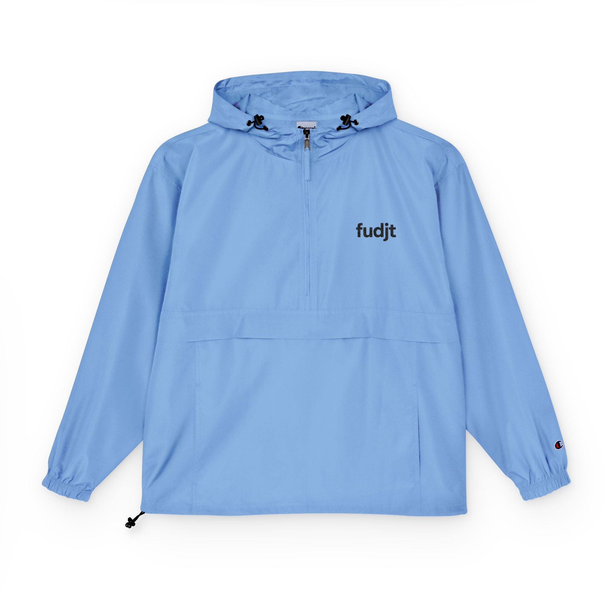 Packable Black fudjt logo Anorak Jacket - Champion Unisex Adventure Wear | 7 Colors