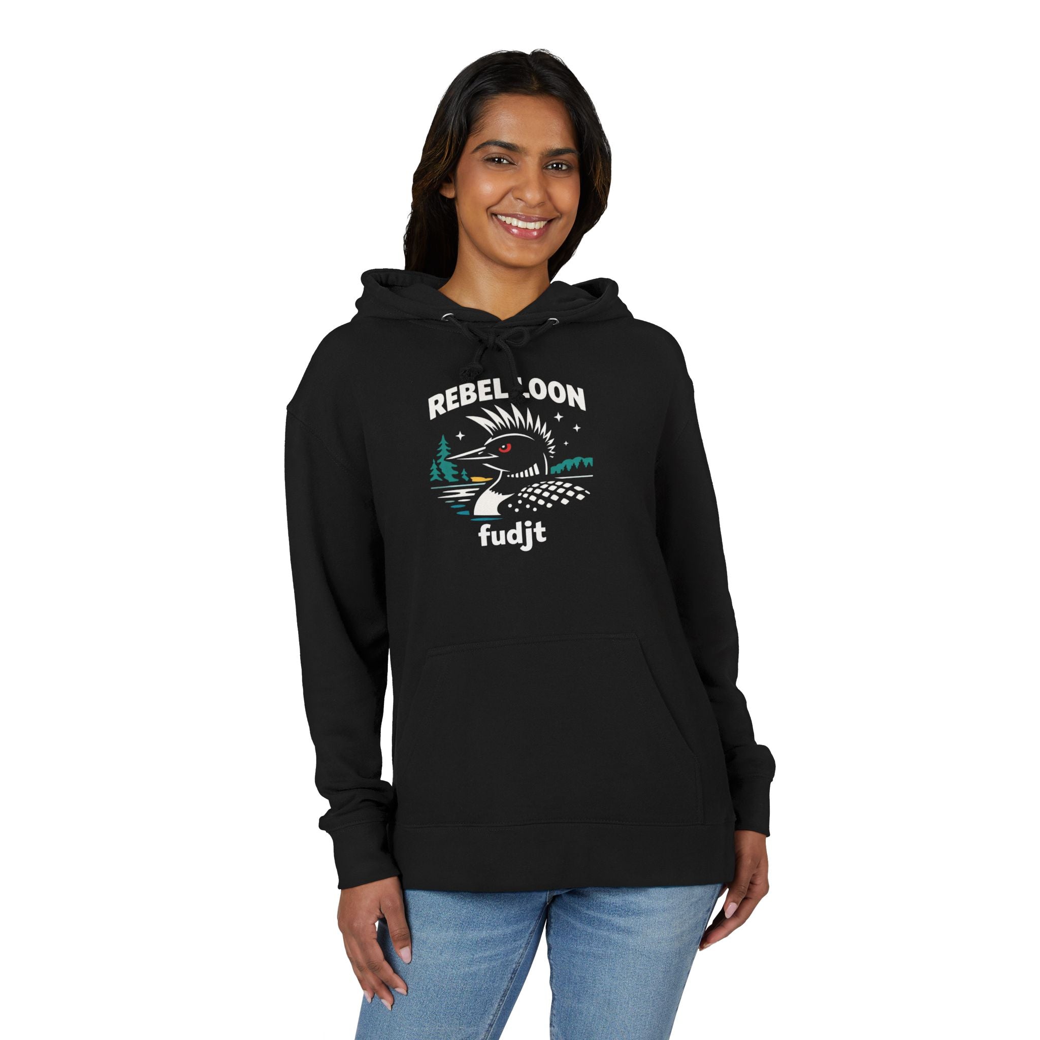 fudjt French Terry Hoodie | Rebel Loon Naturescape | 6 Colors