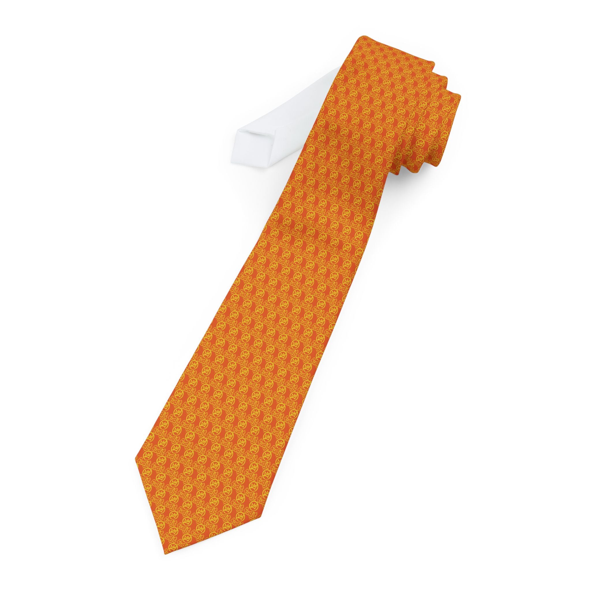 Orange Golden fudjt No Kings Necktie