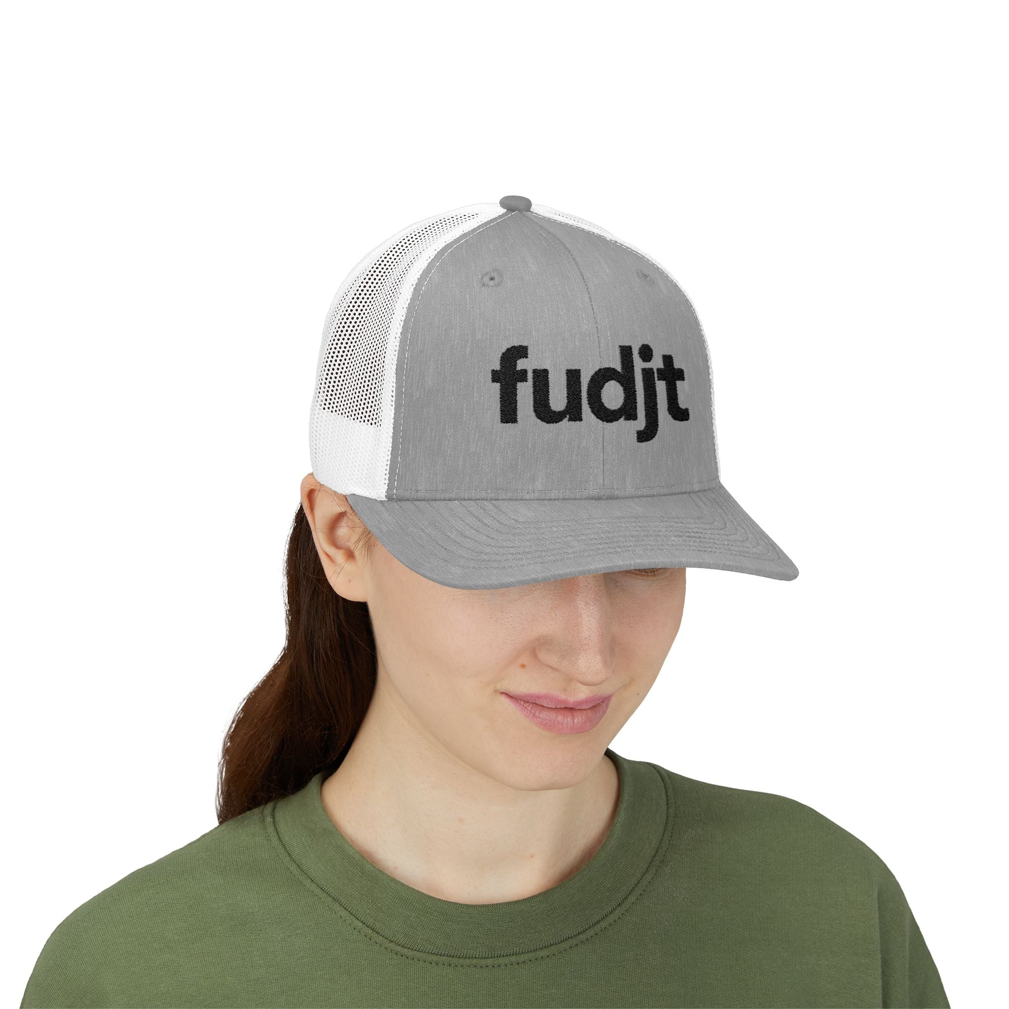 Black fudjt logo Snapback Trucker Cap | 6 Colors