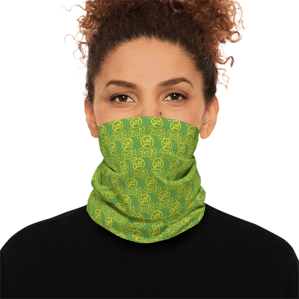 Green Golden fudjt No Kings 1.25 Neck Gaiter