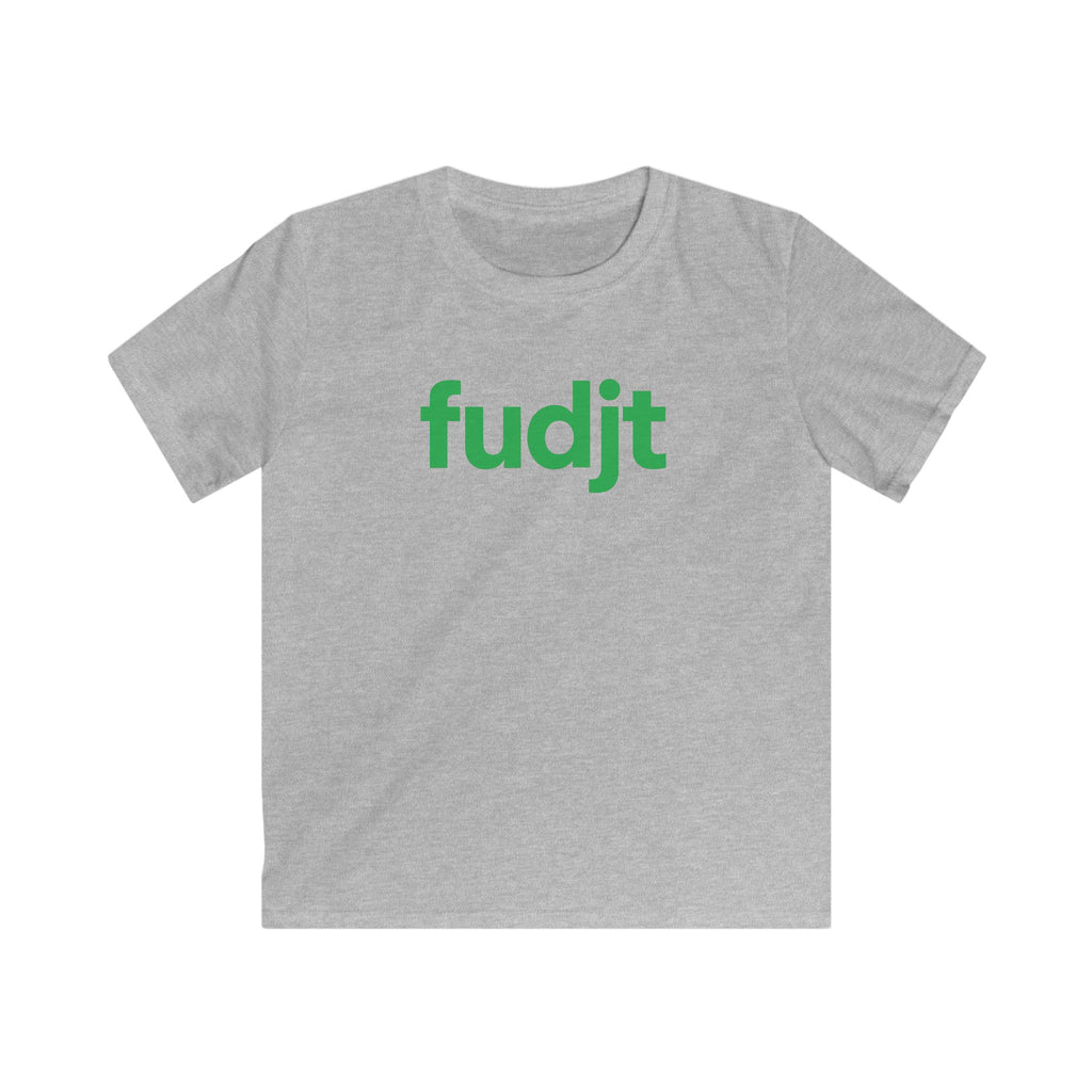 Trendy Kids Cool Green fudjt Logo Tee | 5 Colors