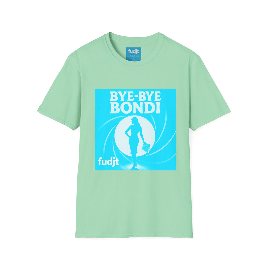 Bye-Bye Bondi | Blue Smoke Screen Retro fudjt Tee | 15 Colors