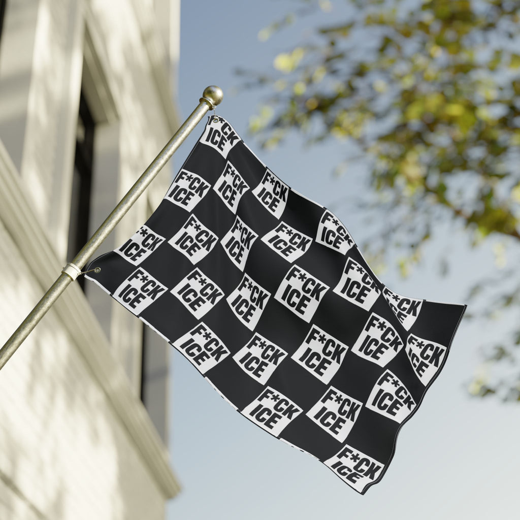 F*CK ICE Protest Flag | Black 24" x 36"
